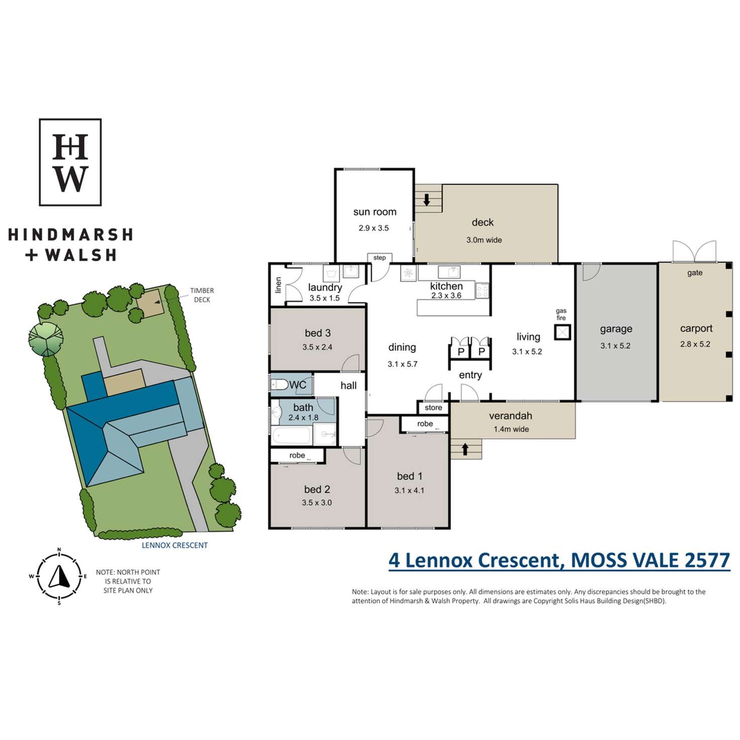 Floorplan of Homely house listing, 4 Lennox Crescent, Moss Vale NSW 2577