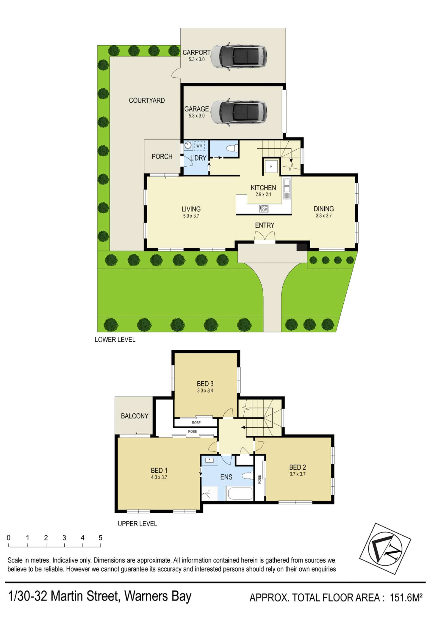 Floorplan of Homely townhouse listing, 1/30-32 Martin Street, Warners Bay NSW 2282
