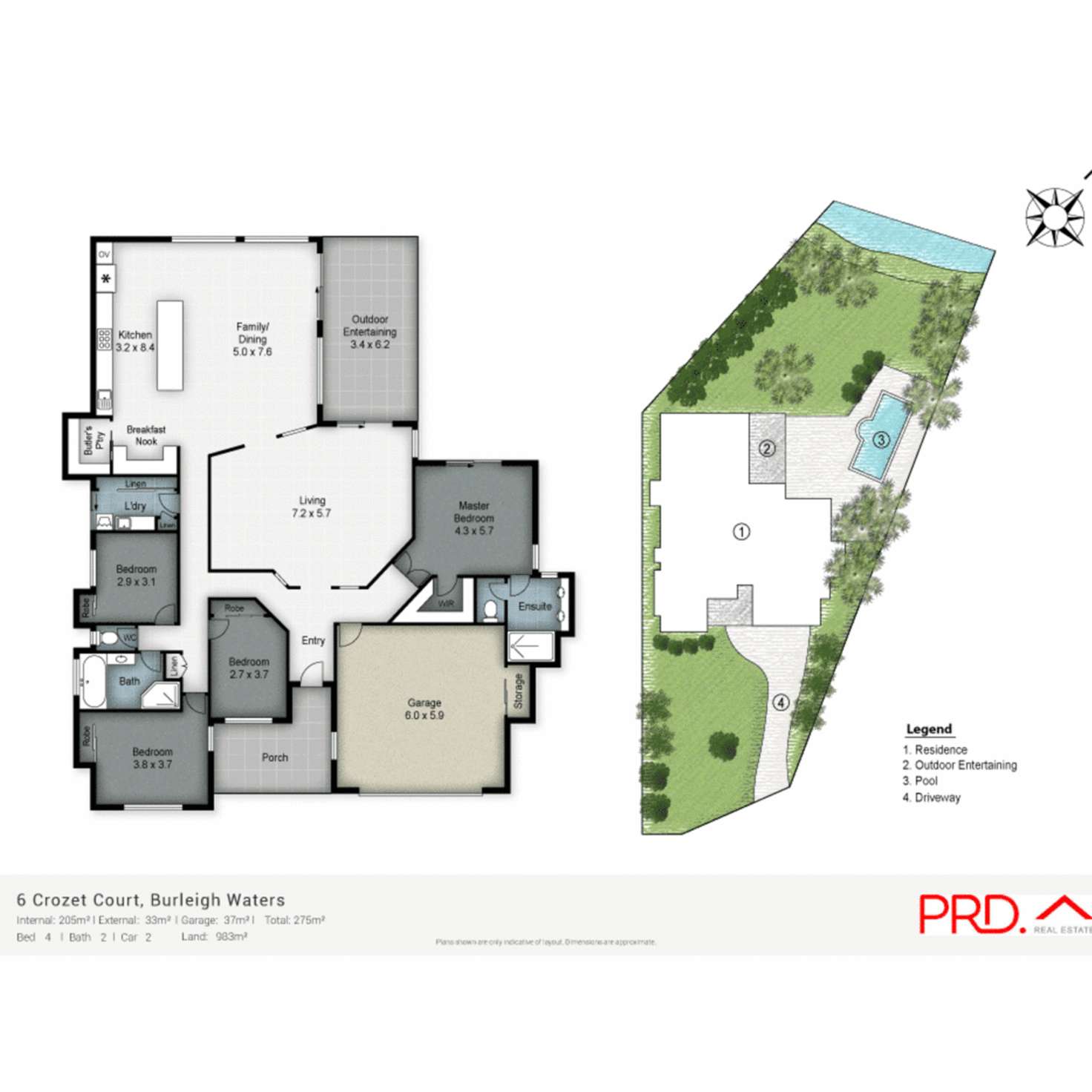 Floorplan of Homely house listing, 6 Crozet Crt, Burleigh Waters QLD 4220