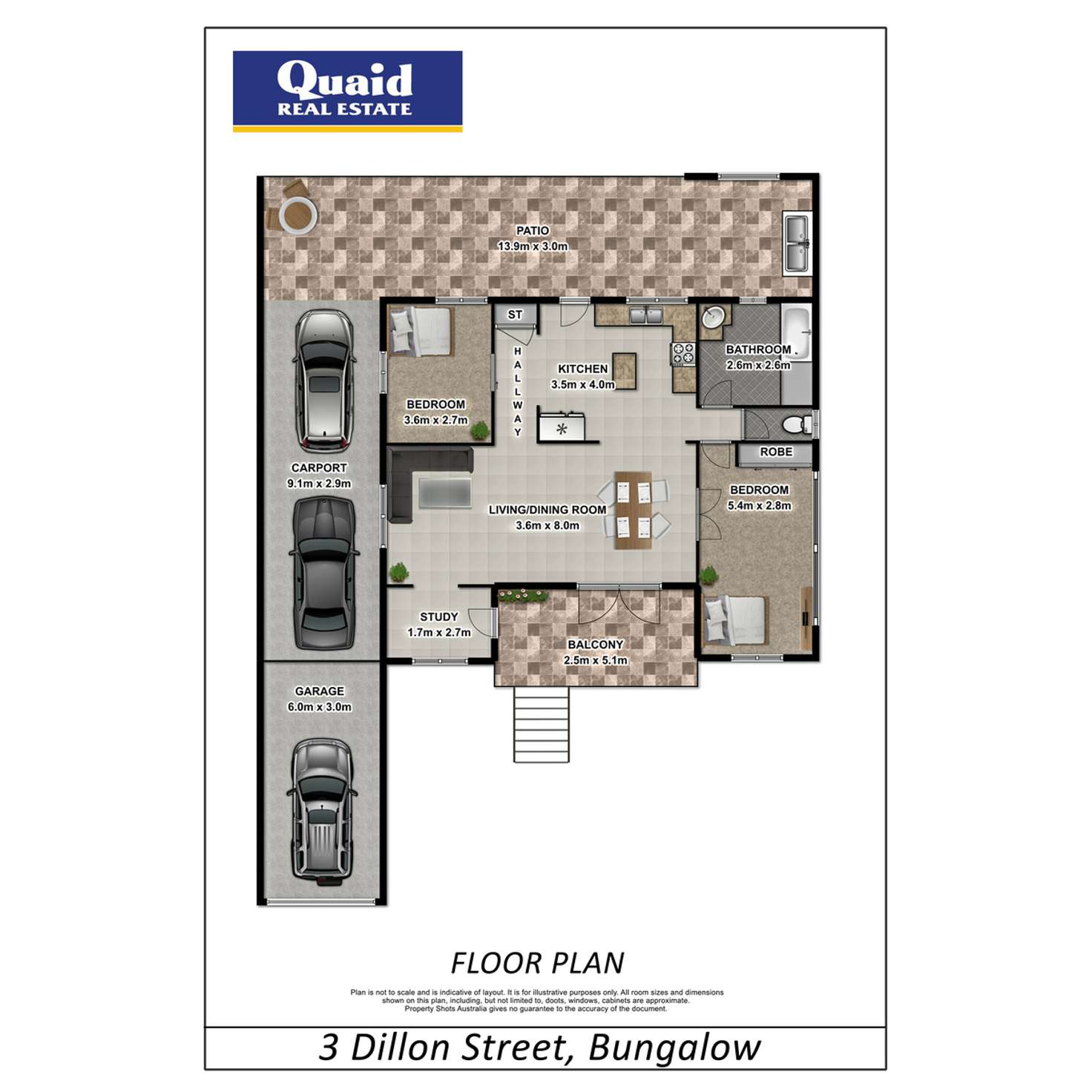 Floorplan of Homely house listing, 3 Dillon Street, Bungalow QLD 4870