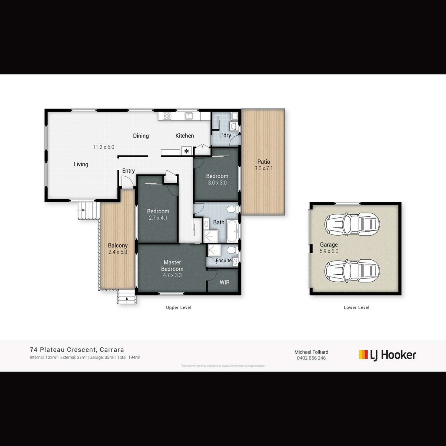 Floorplan of Homely house listing, 74 Plateau Crescent, Carrara QLD 4211