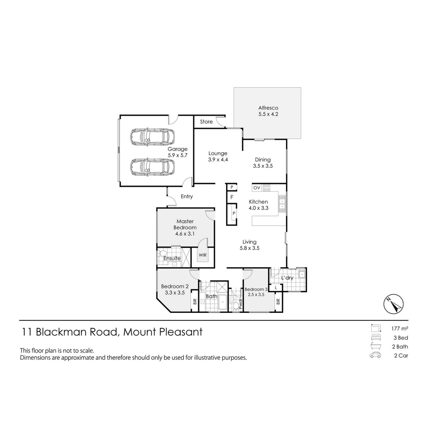 Floorplan of Homely house listing, 11 Blackman Road, Mount Pleasant WA 6153