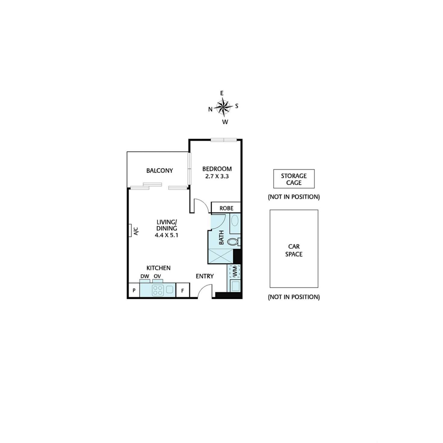 Floorplan of Homely apartment listing, 308/253 Bridge Road, Richmond VIC 3121