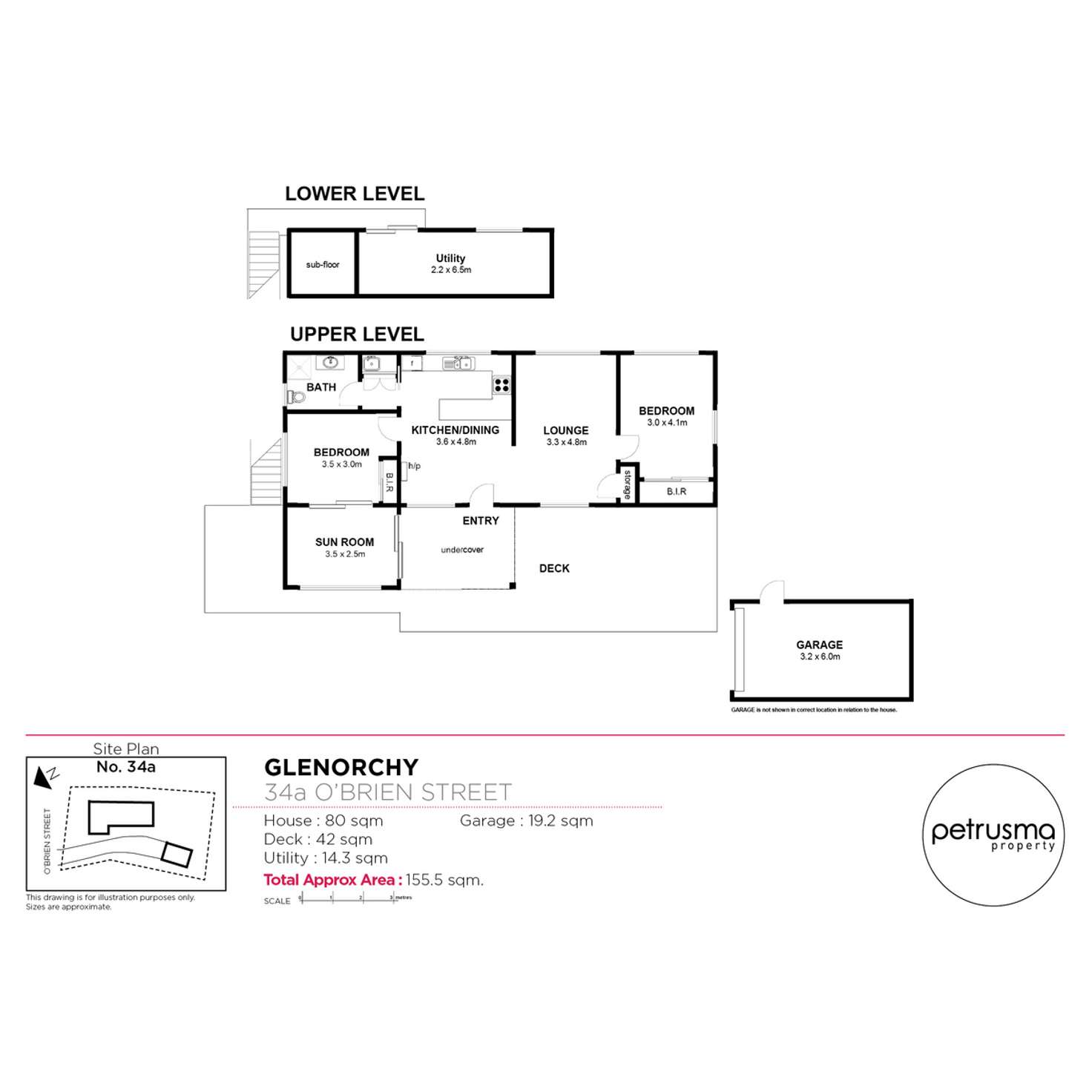 Floorplan of Homely house listing, 34A O'Brien Street, Glenorchy TAS 7010