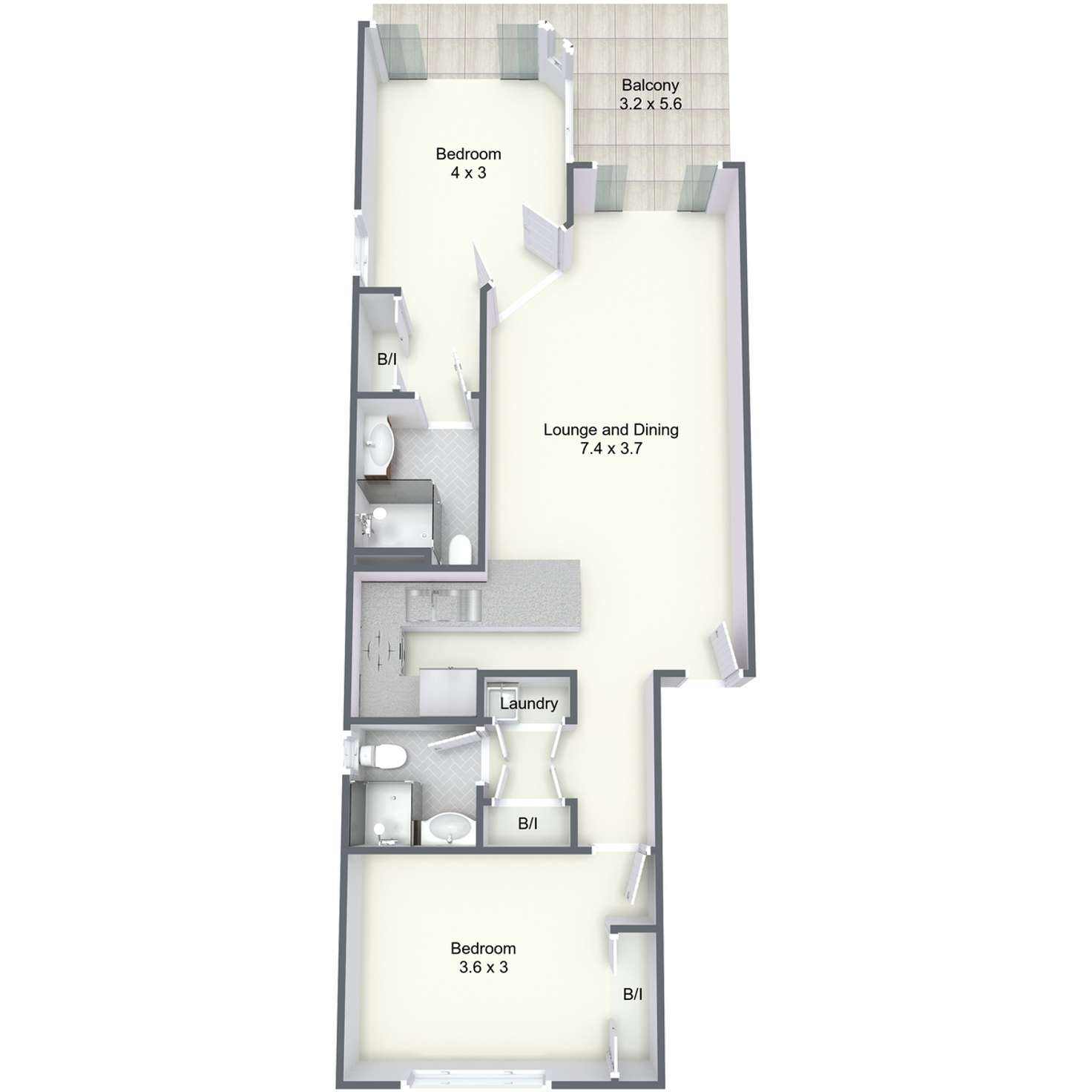 Floorplan of Homely apartment listing, 28/2 St Pauls Terrace, Spring Hill QLD 4000
