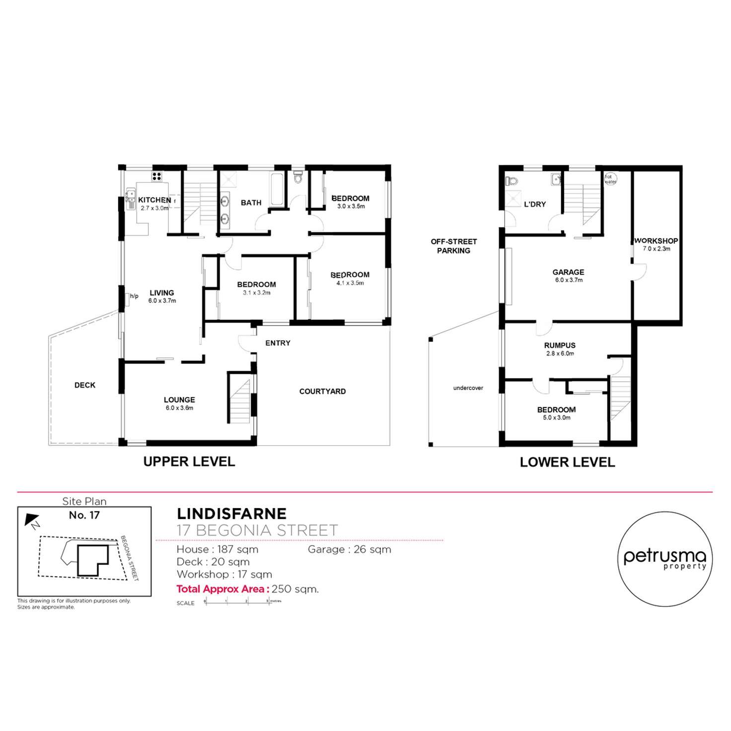 Floorplan of Homely house listing, 17 Begonia Street, Lindisfarne TAS 7015