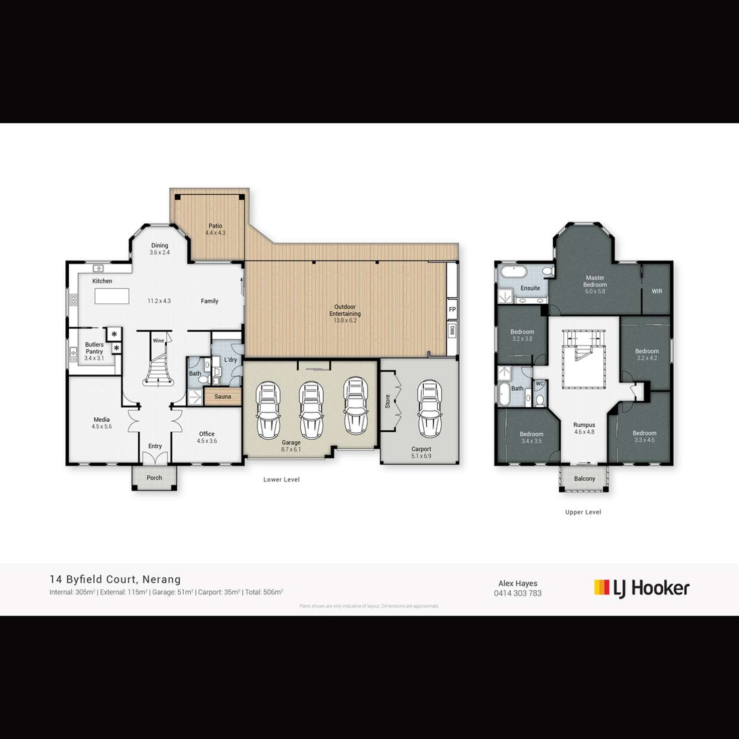 Floorplan of Homely acreageSemiRural listing, 14 Byfield Court, Nerang QLD 4211