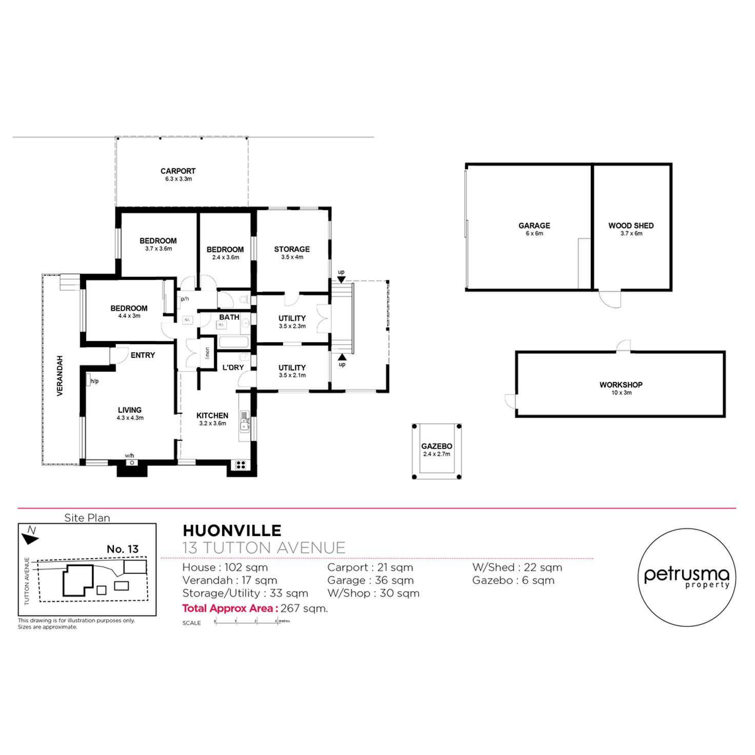 Floorplan of Homely house listing, 13 Tutton Avenue, Huonville TAS 7109