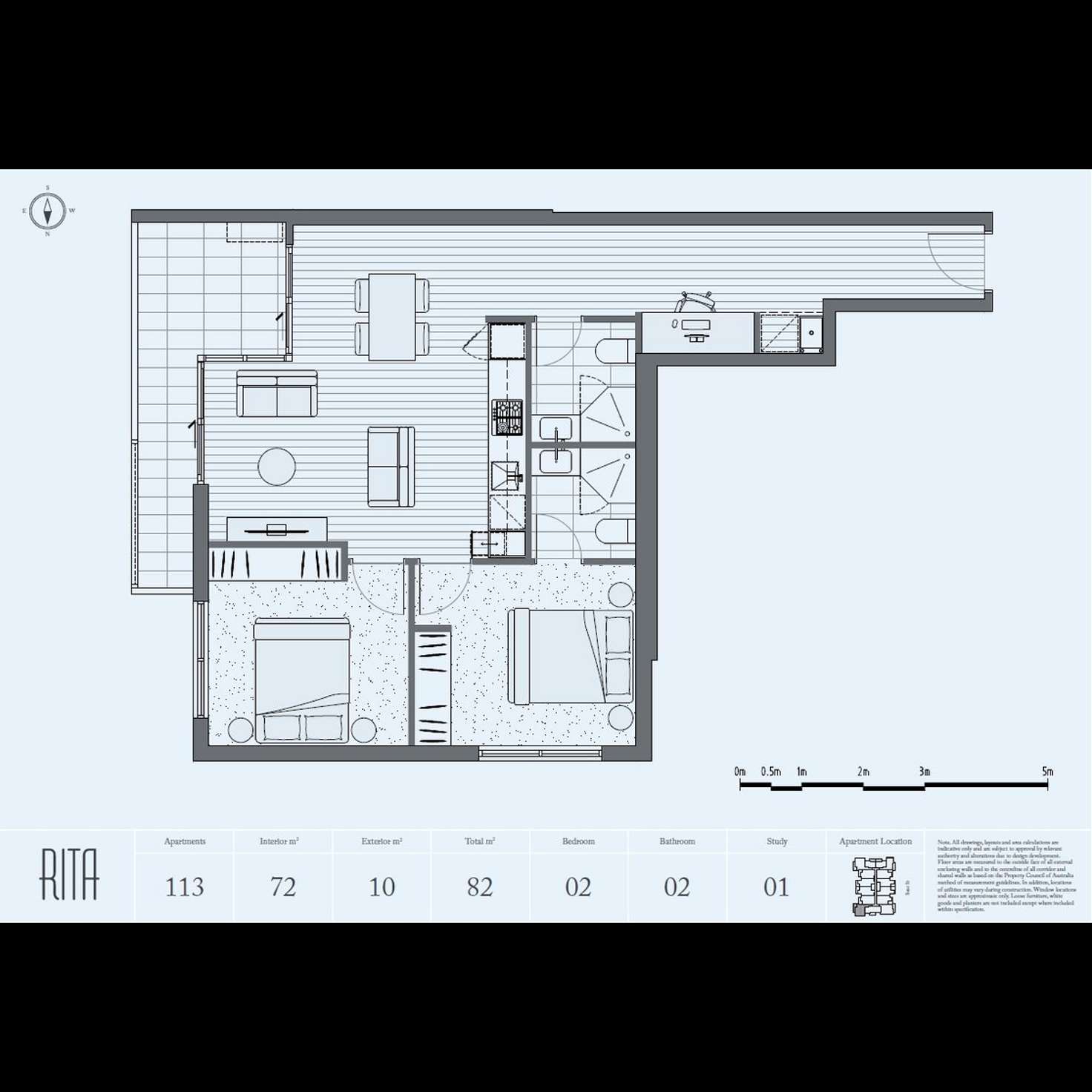 Floorplan of Homely apartment listing, 113/16 Bent Street, Bentleigh VIC 3204