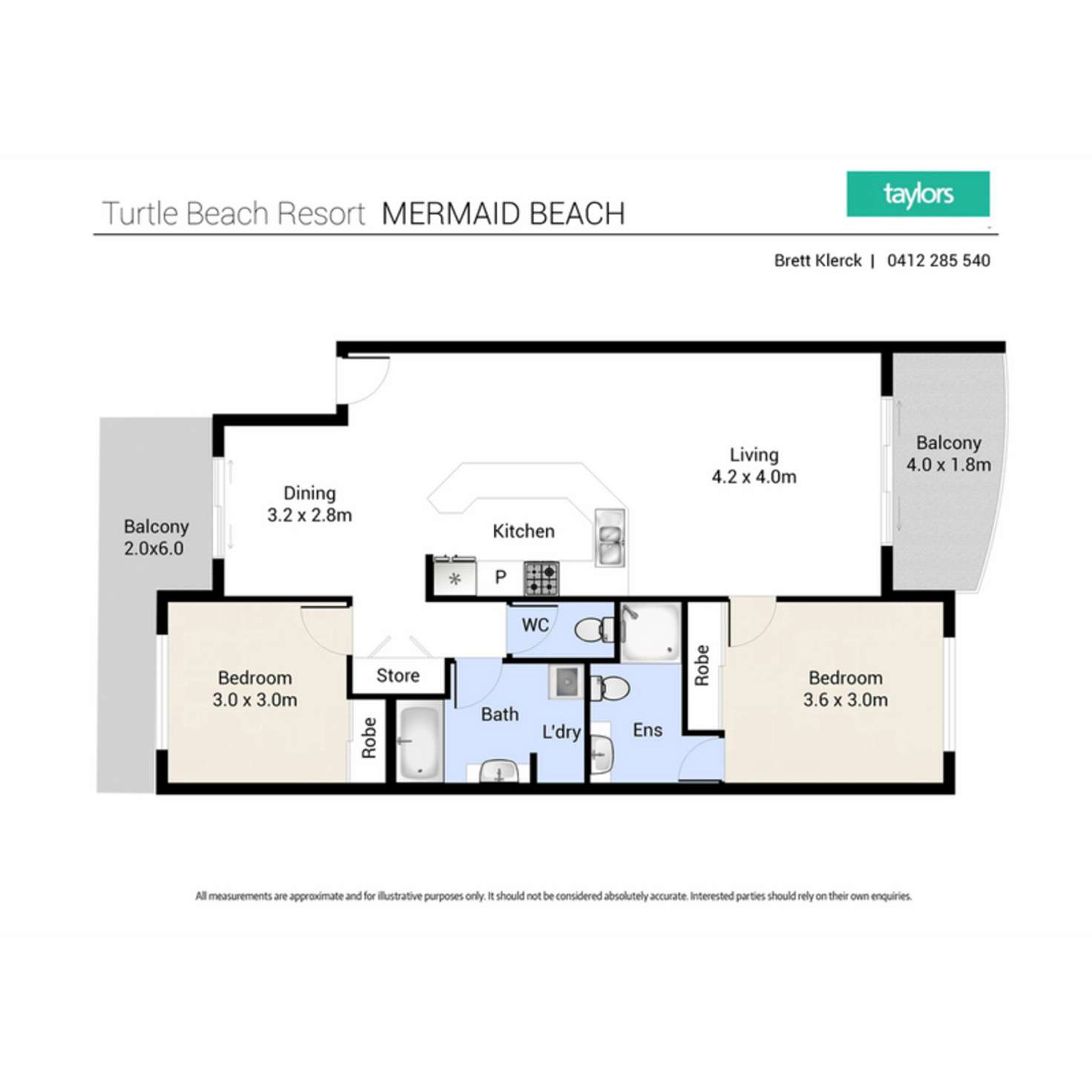 Floorplan of Homely apartment listing, 1004/2342-2360 Gold Coast Highway, Mermaid Beach QLD 4218