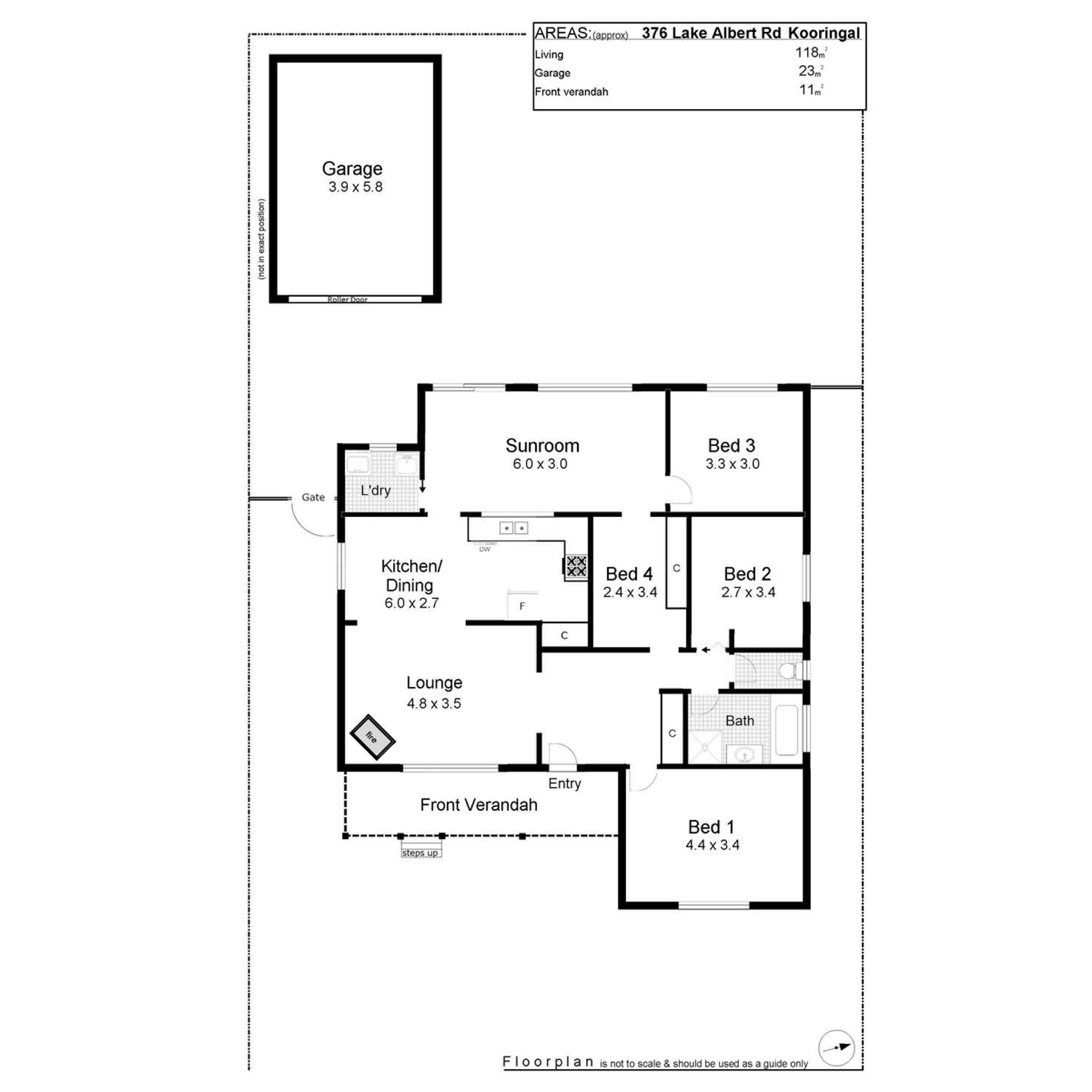 Floorplan of Homely house listing, 376 Lake Albert Road, Kooringal NSW 2650