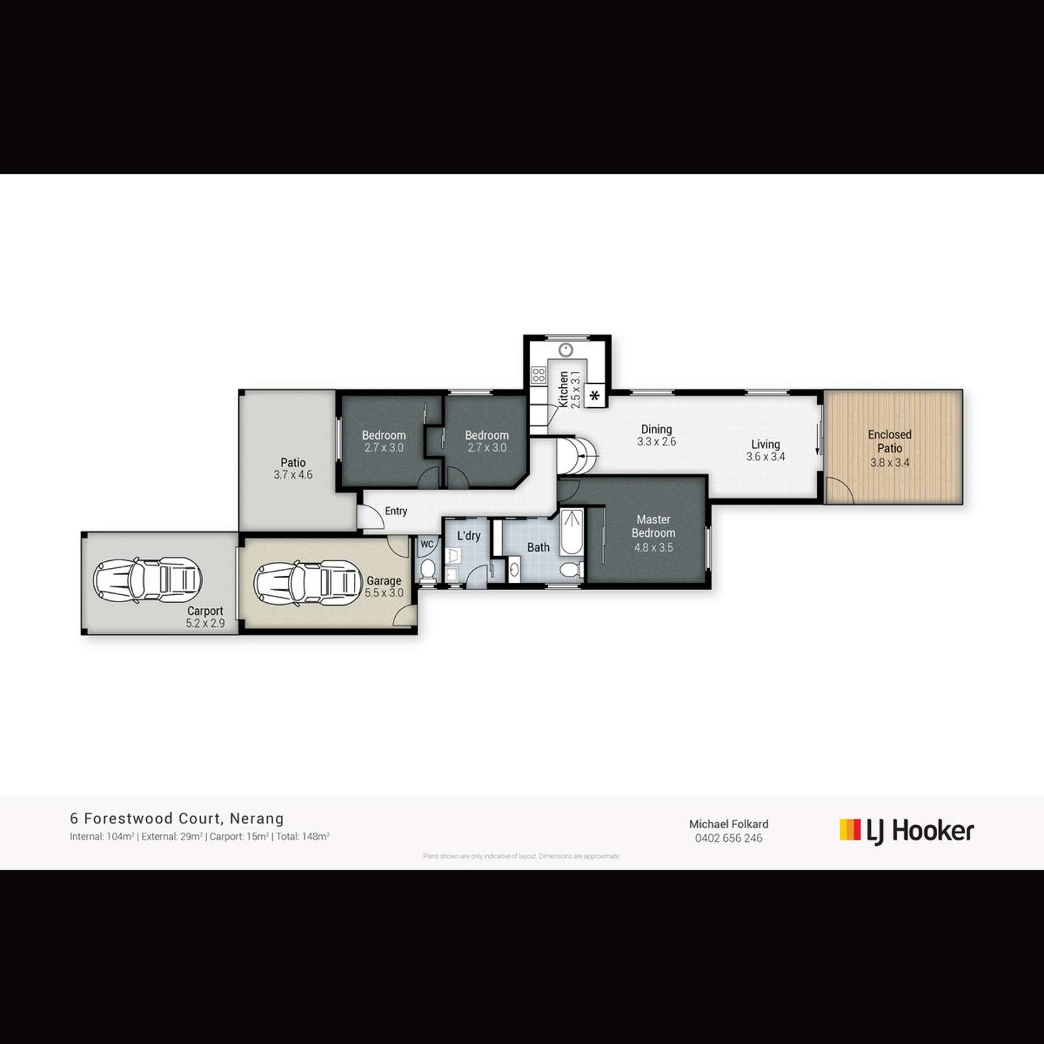 Floorplan of Homely house listing, 6 Forestwood Court, Nerang QLD 4211