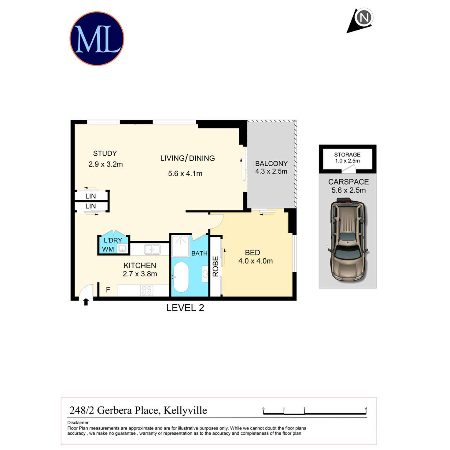 Floorplan of Homely apartment listing, 2/248 Gerbera Place, Kellyville NSW 2155