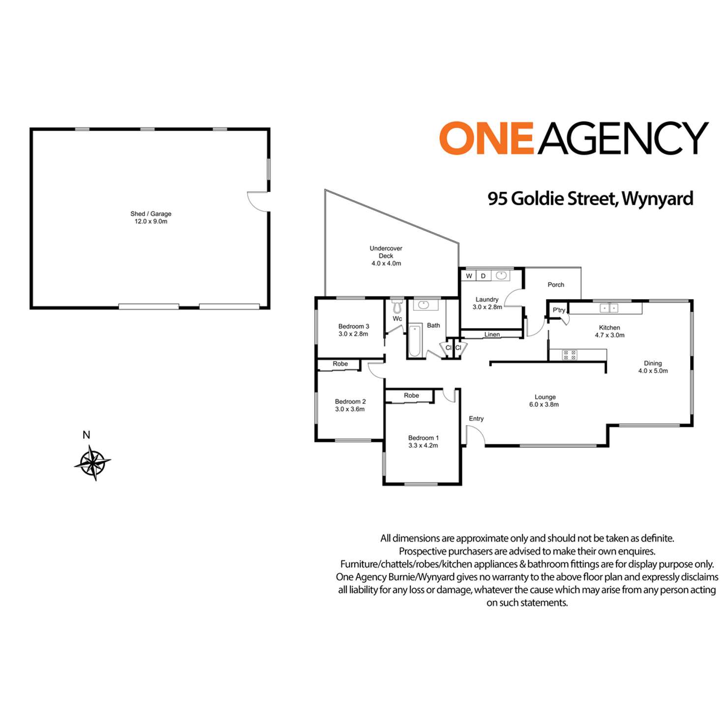 Floorplan of Homely house listing, 95 Goldie Street, Wynyard TAS 7325