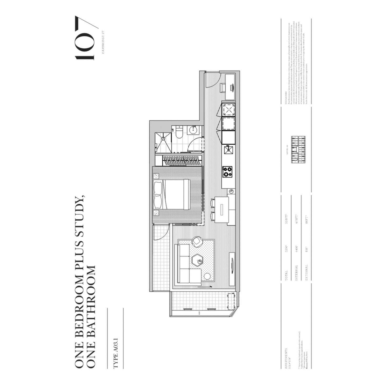 Floorplan of Homely apartment listing, 212/107 Cambridge Street, Collingwood VIC 3066