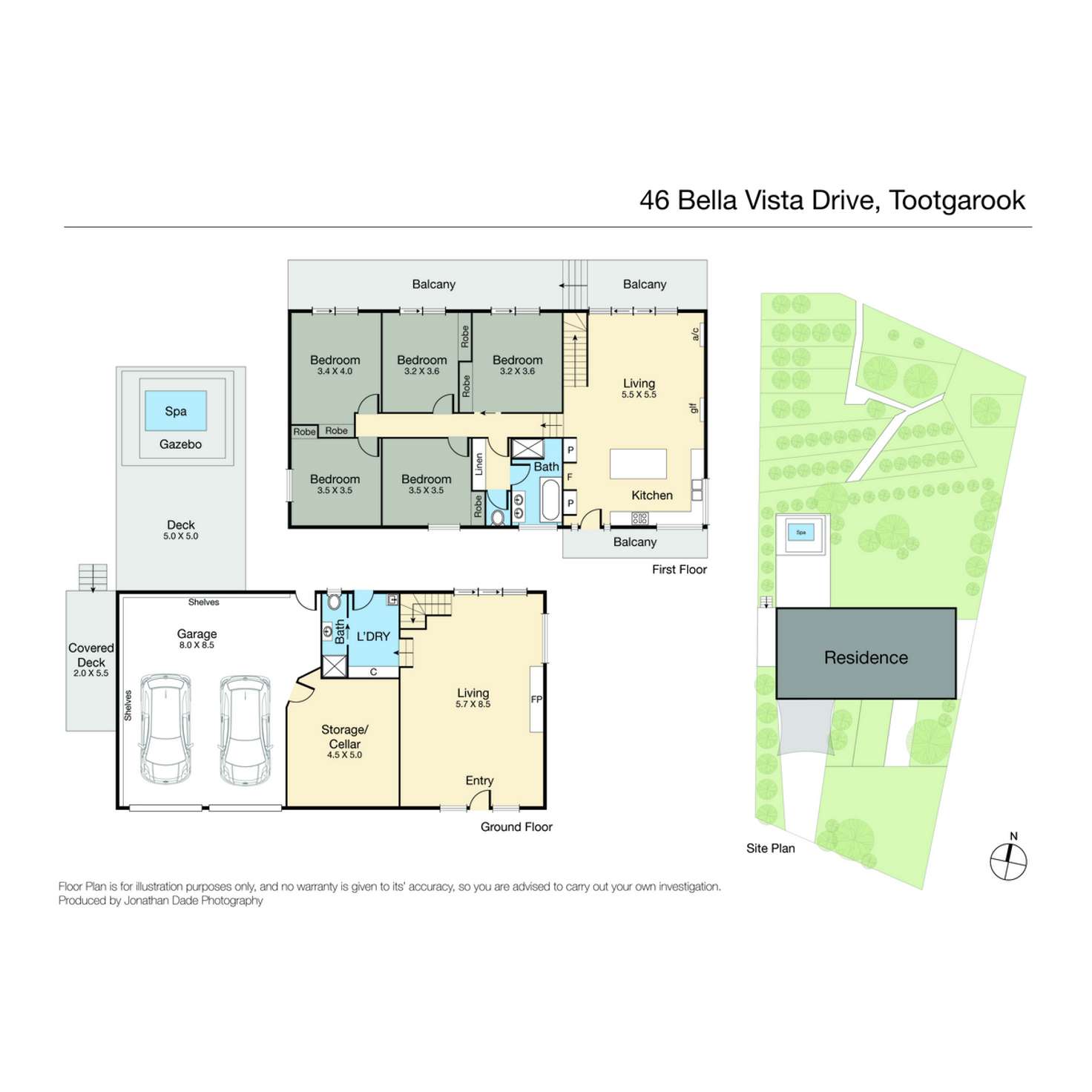 Floorplan of Homely house listing, 46 Bella Vista Drive, Tootgarook VIC 3941