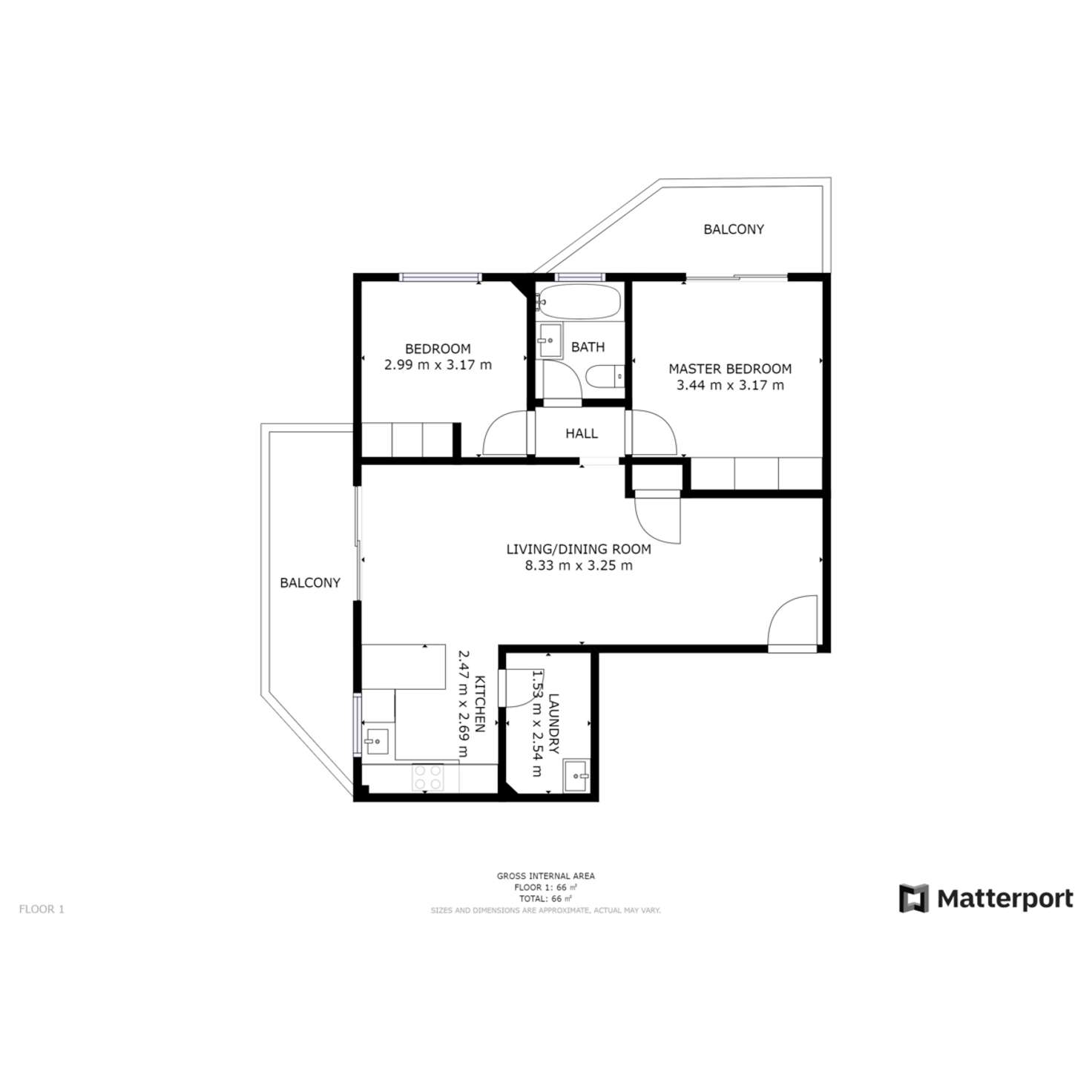 Floorplan of Homely unit listing, 31/13-15 Mowatt Street, Queanbeyan NSW 2620