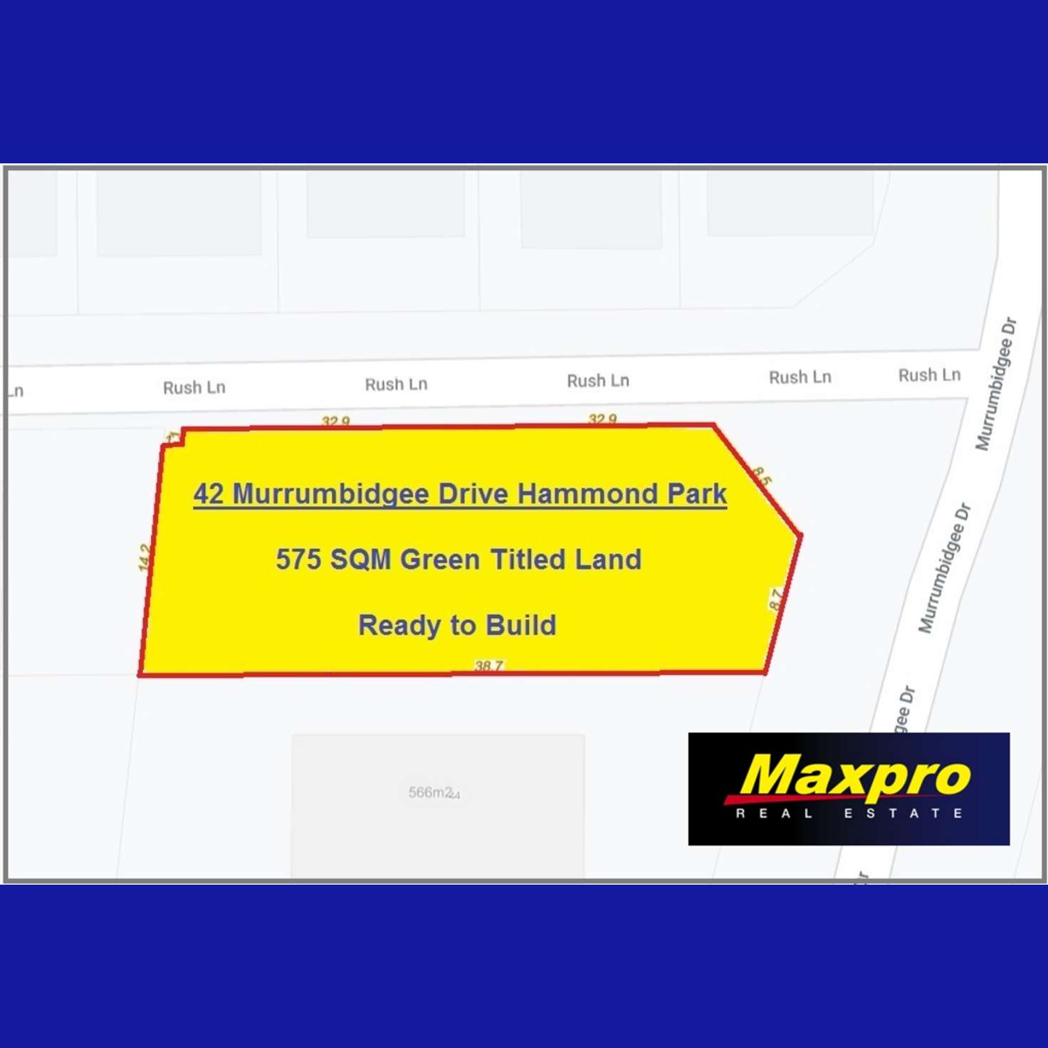 Floorplan of Homely residentialLand listing, 42 Murrumbidgee Drive, Hammond Park WA 6164