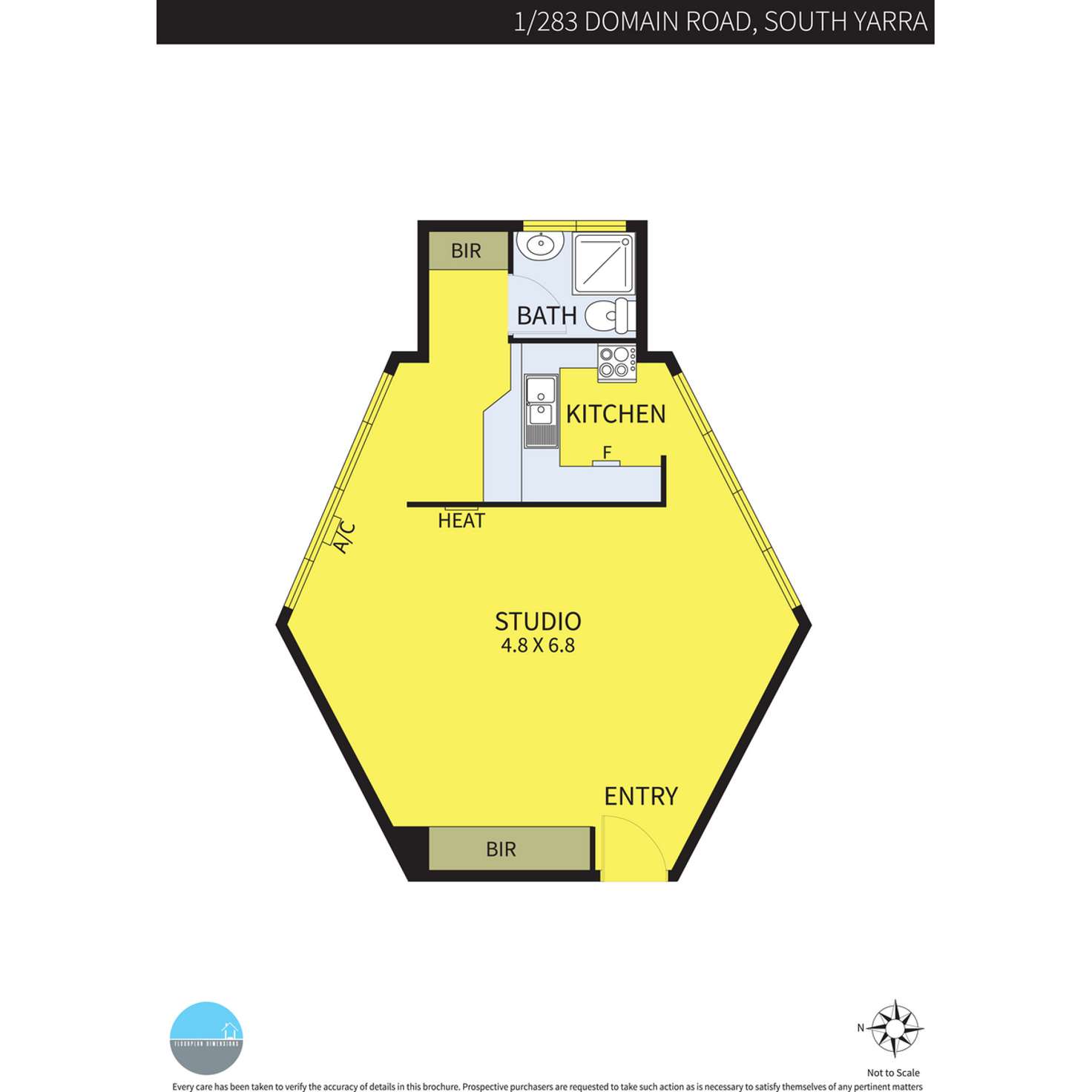 Floorplan of Homely apartment listing, 4/283 Domain Road, South Yarra VIC 3141