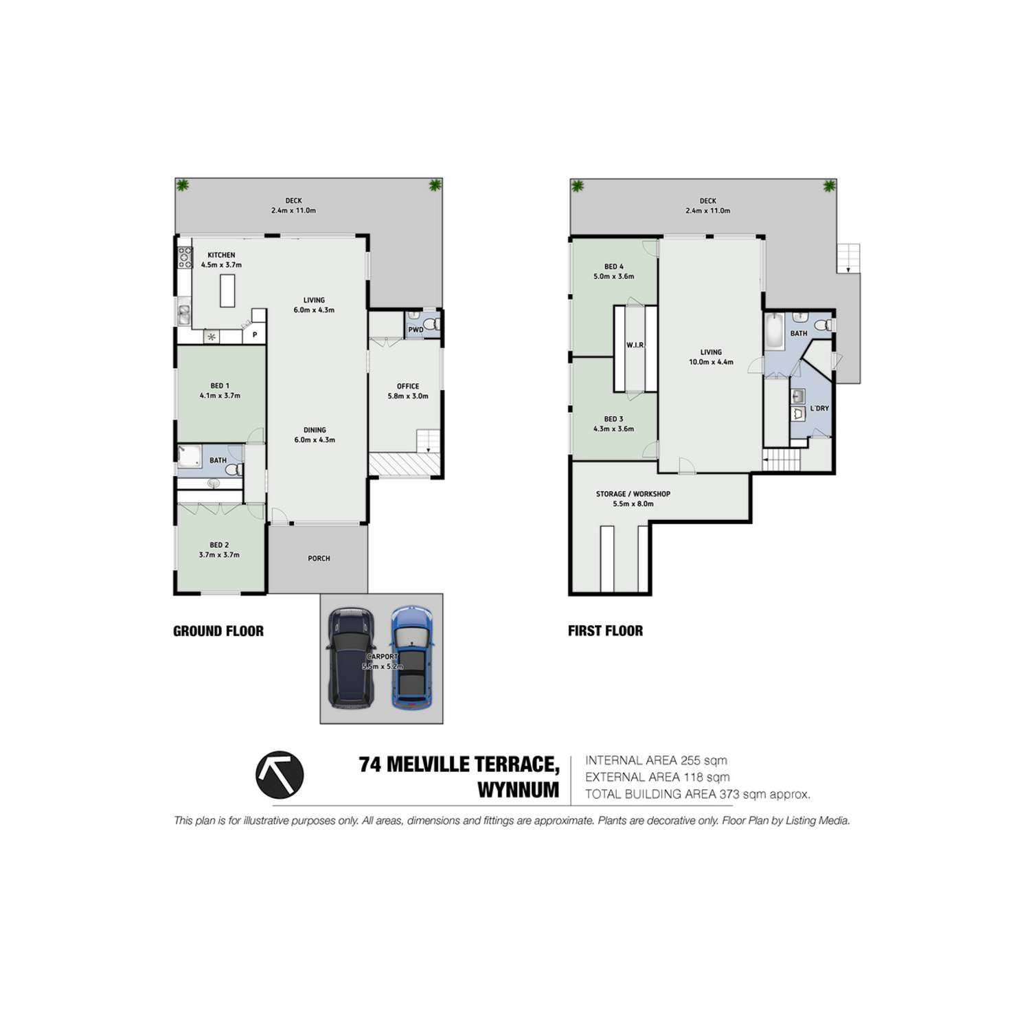 Floorplan of Homely house listing, 74 Melville Terrace, Wynnum QLD 4178
