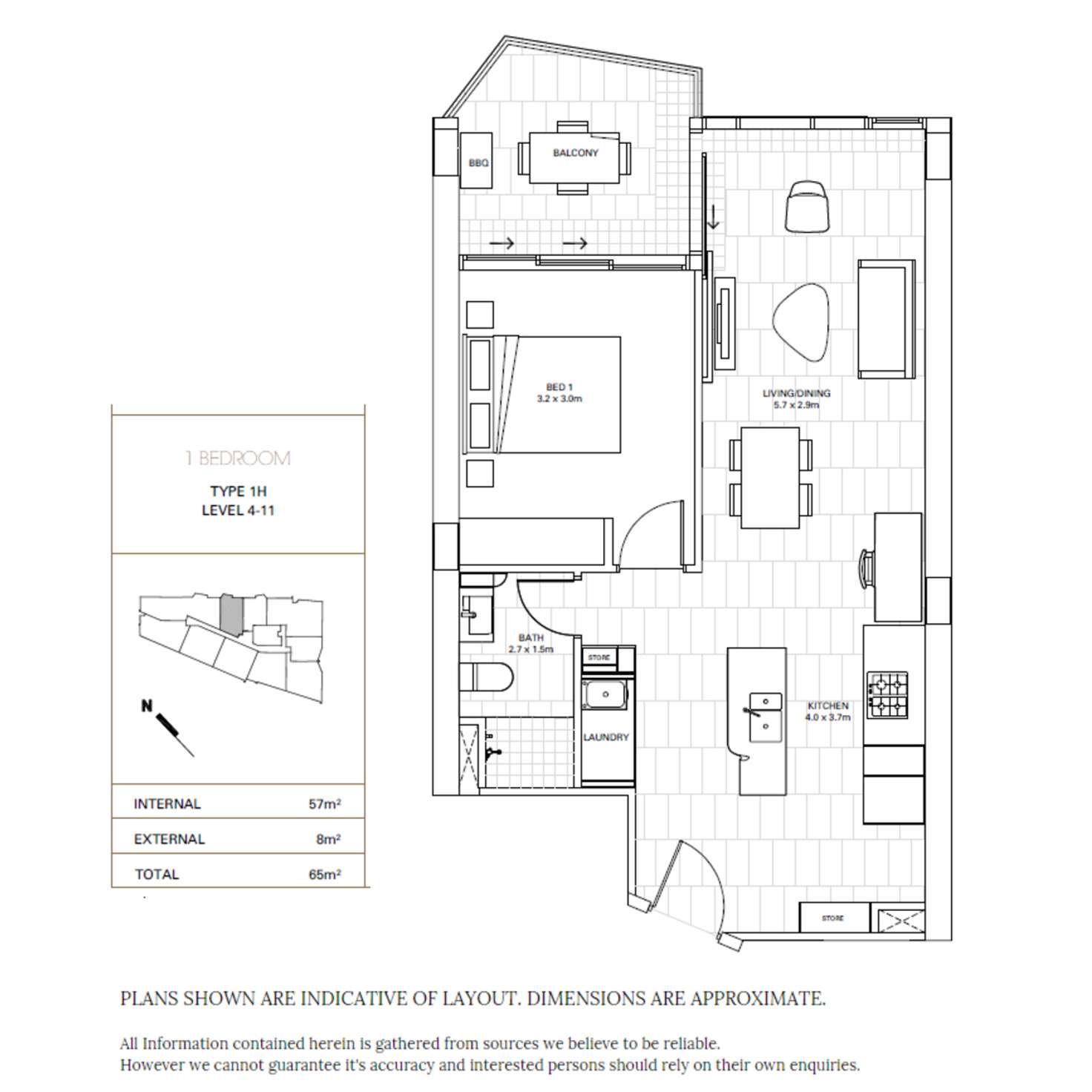 Floorplan of Homely apartment listing, 1006/25 Shafston Avenue, Kangaroo Point QLD 4169