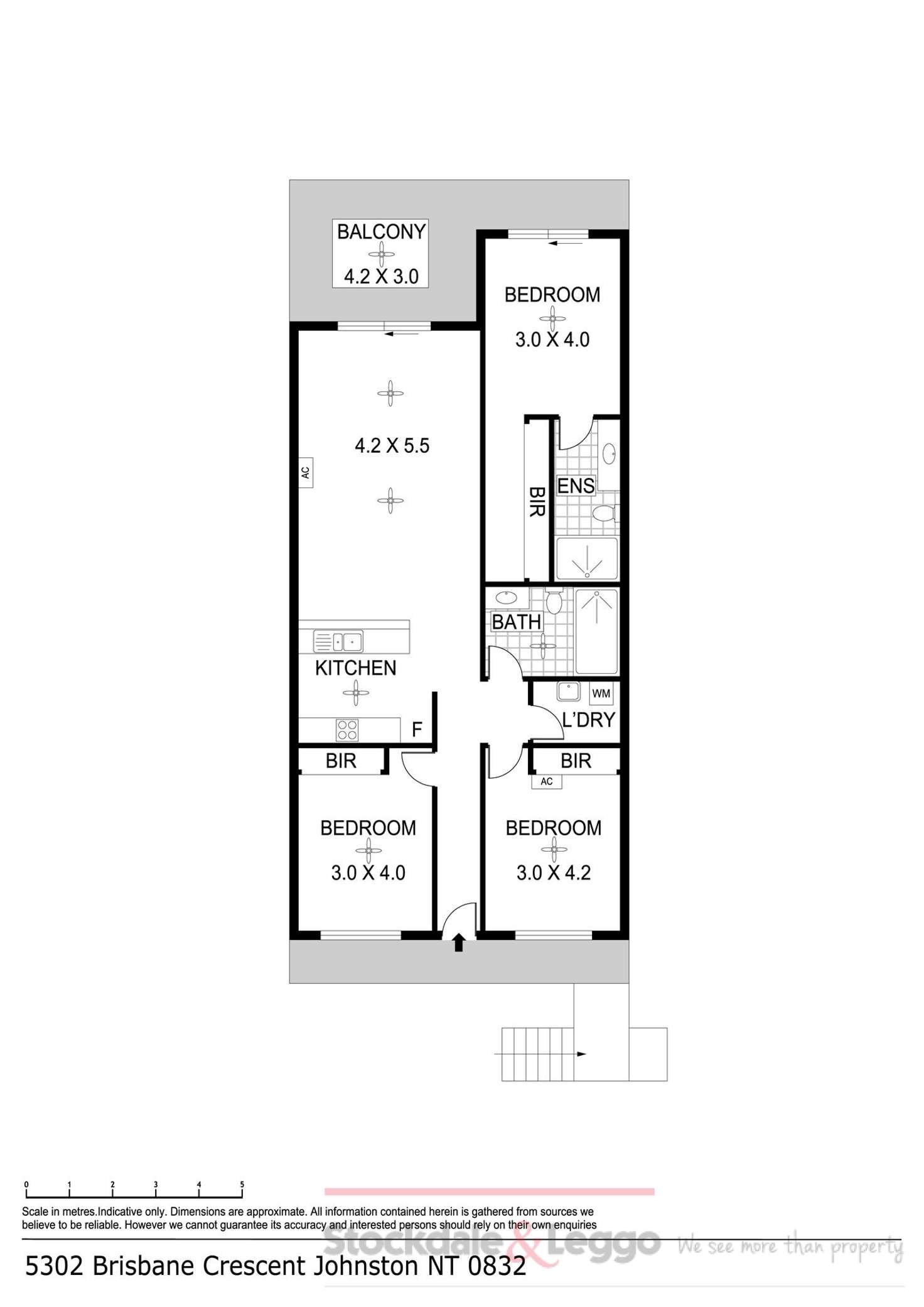Floorplan of Homely apartment listing, 5302/2 Brisbane, Johnston NT 832