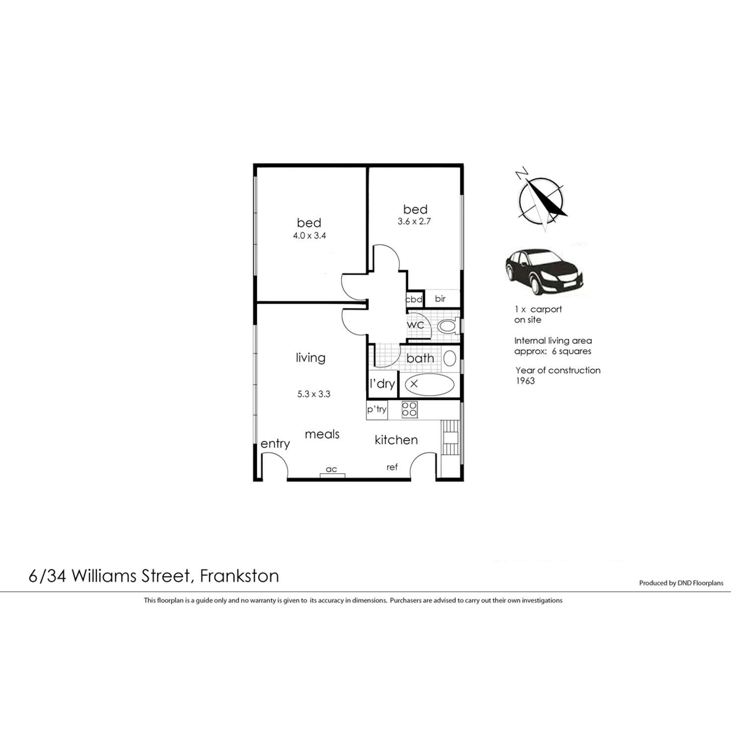 Floorplan of Homely unit listing, 6 & 8/34 Williams Street, Frankston VIC 3199