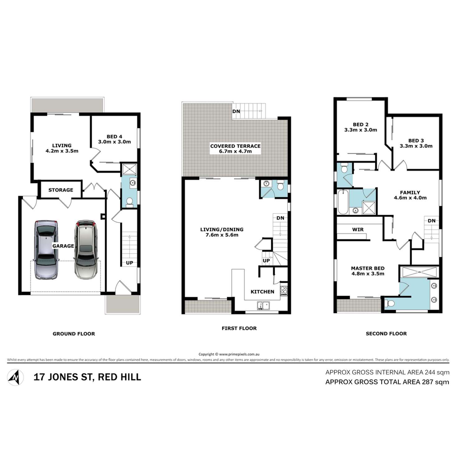 Floorplan of Homely house listing, 17 Jones Street, Red Hill QLD 4059