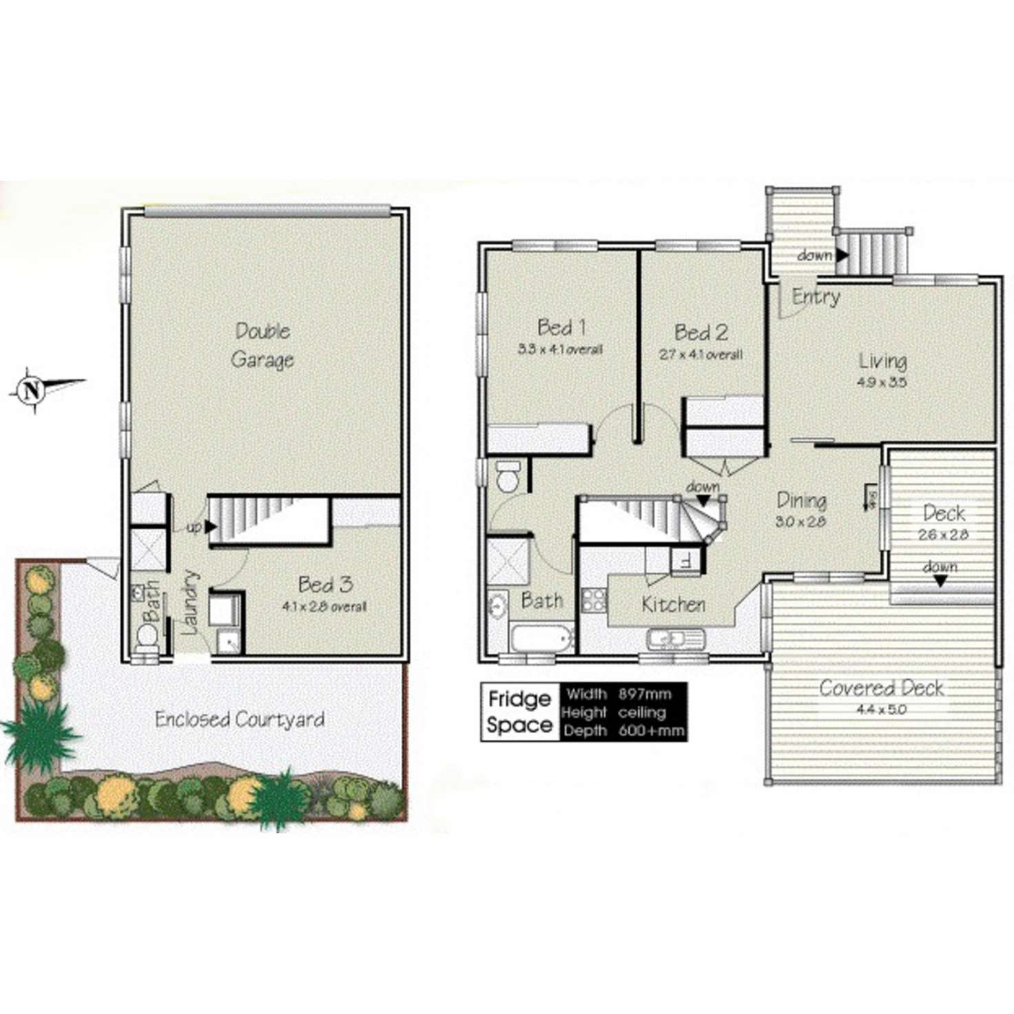Floorplan of Homely townhouse listing, 3/31 Osterley Road, Carina Heights QLD 4152