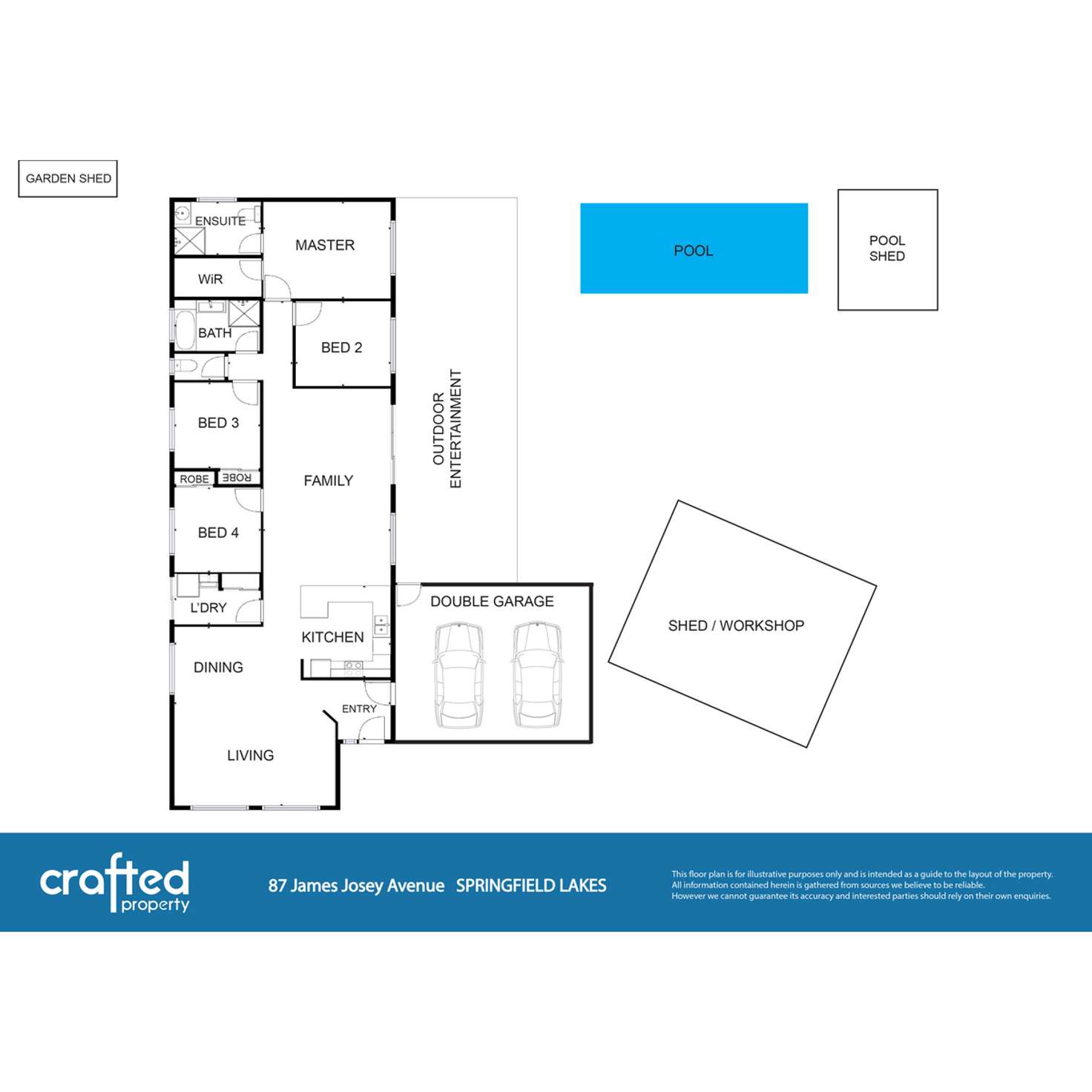 Floorplan of Homely house listing, 87 James Josey Avenue, Springfield Lakes QLD 4300