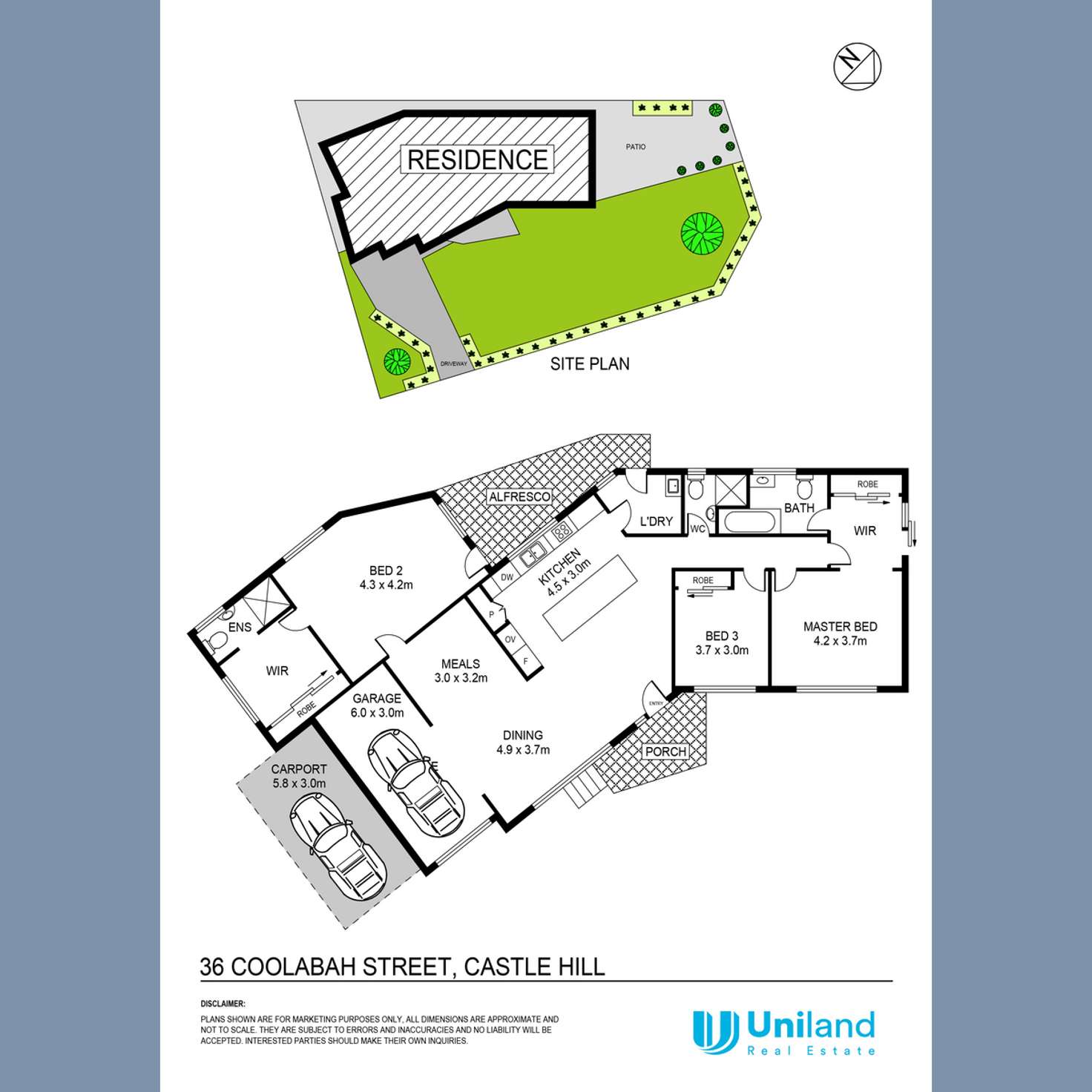 Floorplan of Homely house listing, 36 Coolibah Street, Castle Hill NSW 2154