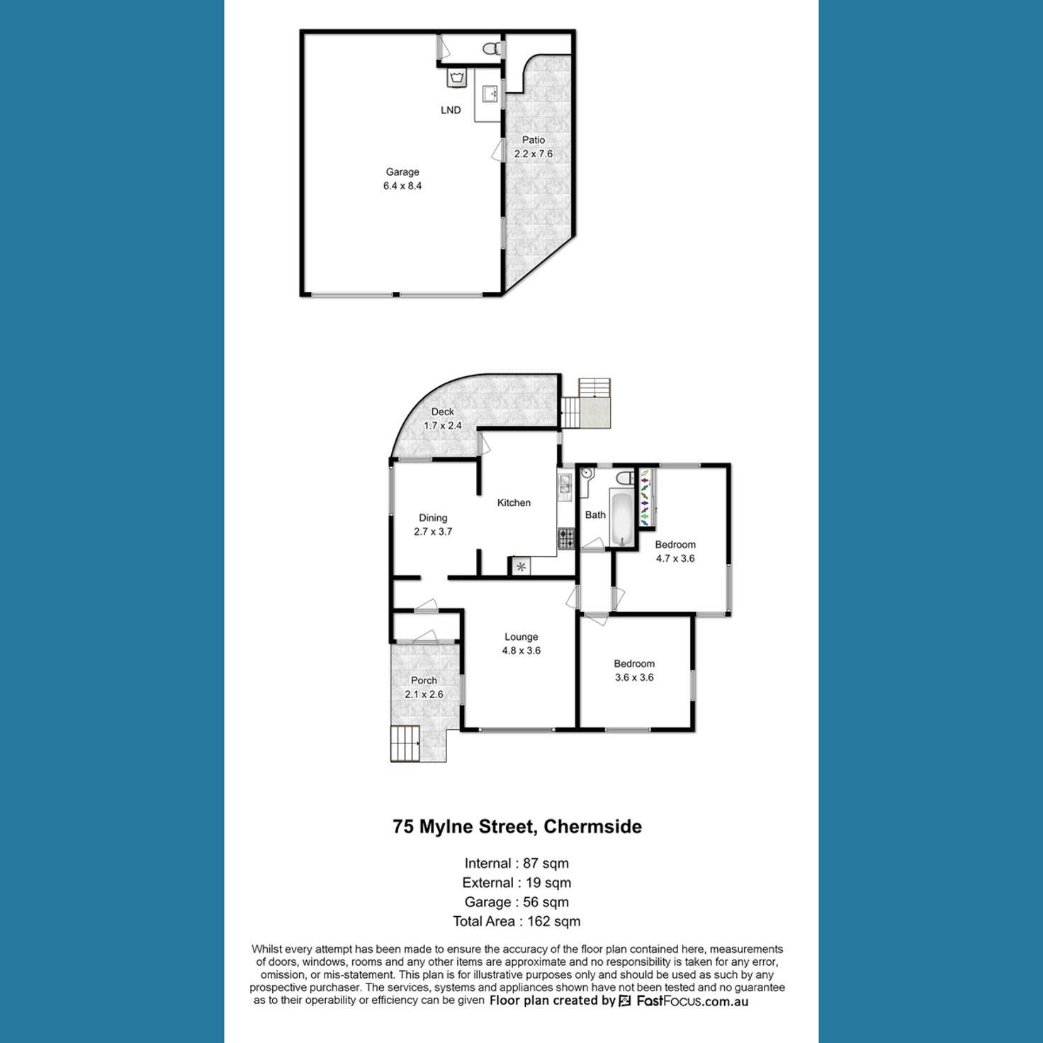 Floorplan of Homely house listing, 75 Mylne Street, Chermside QLD 4032