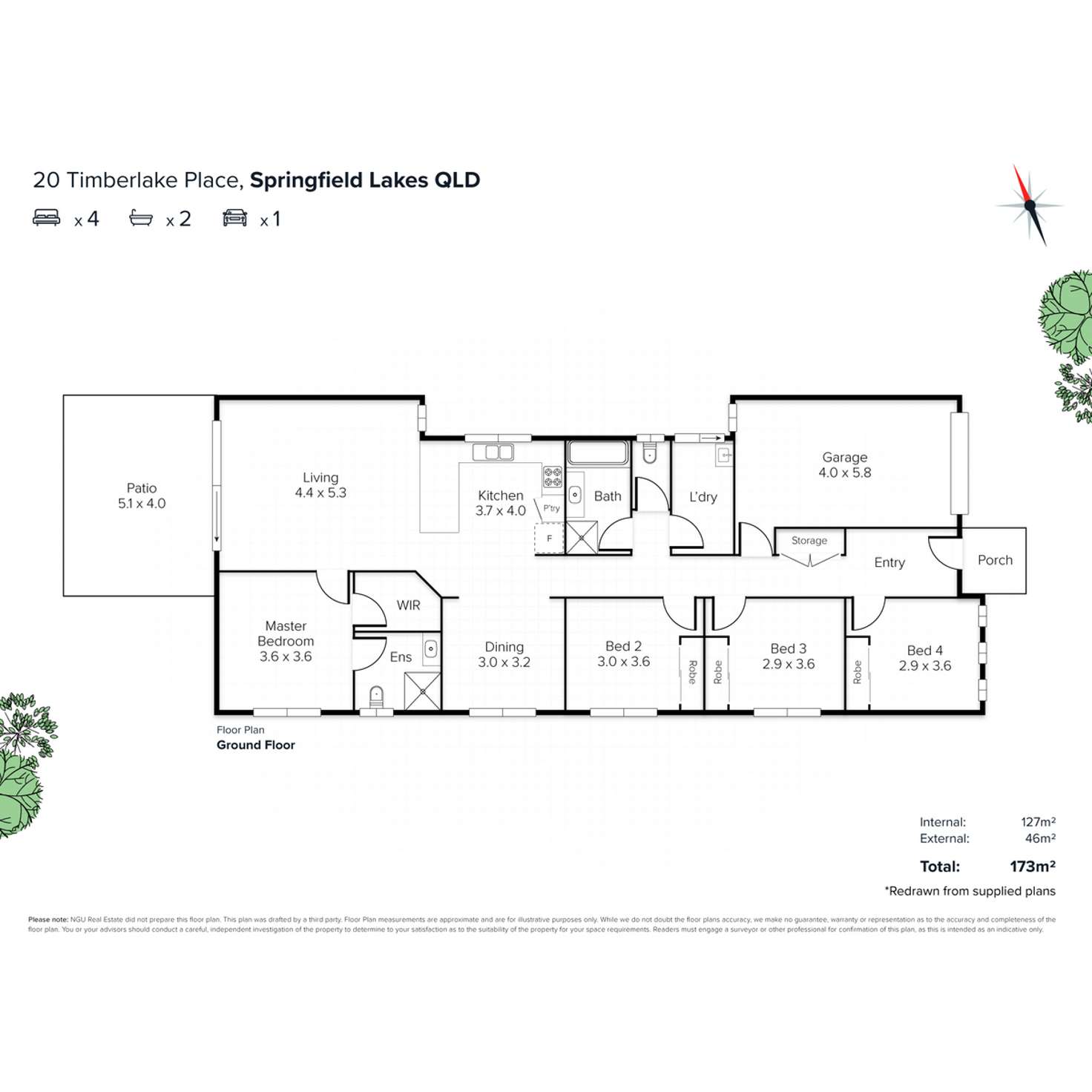 Floorplan of Homely house listing, 20 Timberlake Place, Springfield Lakes QLD 4300