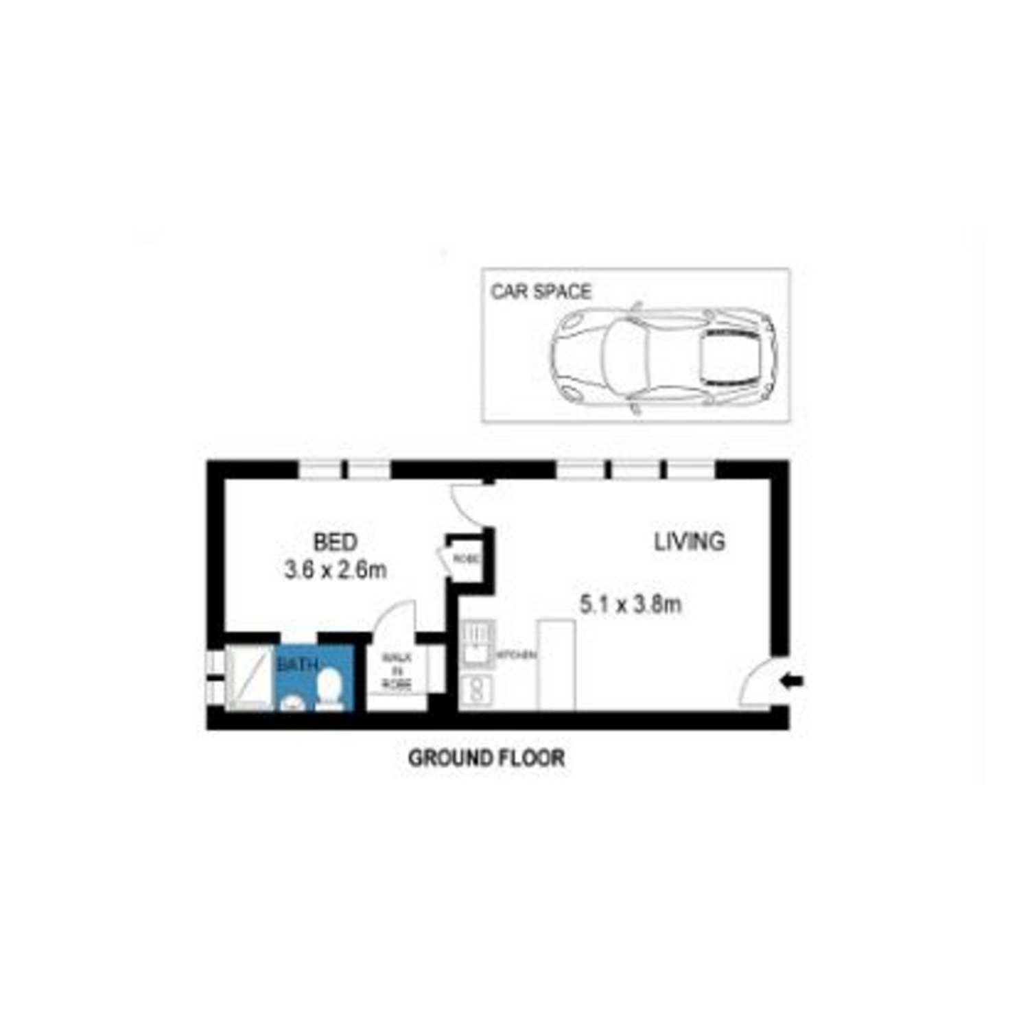 Floorplan of Homely apartment listing, 2/63 - 65 Richmond Terrace, Richmond VIC 3121