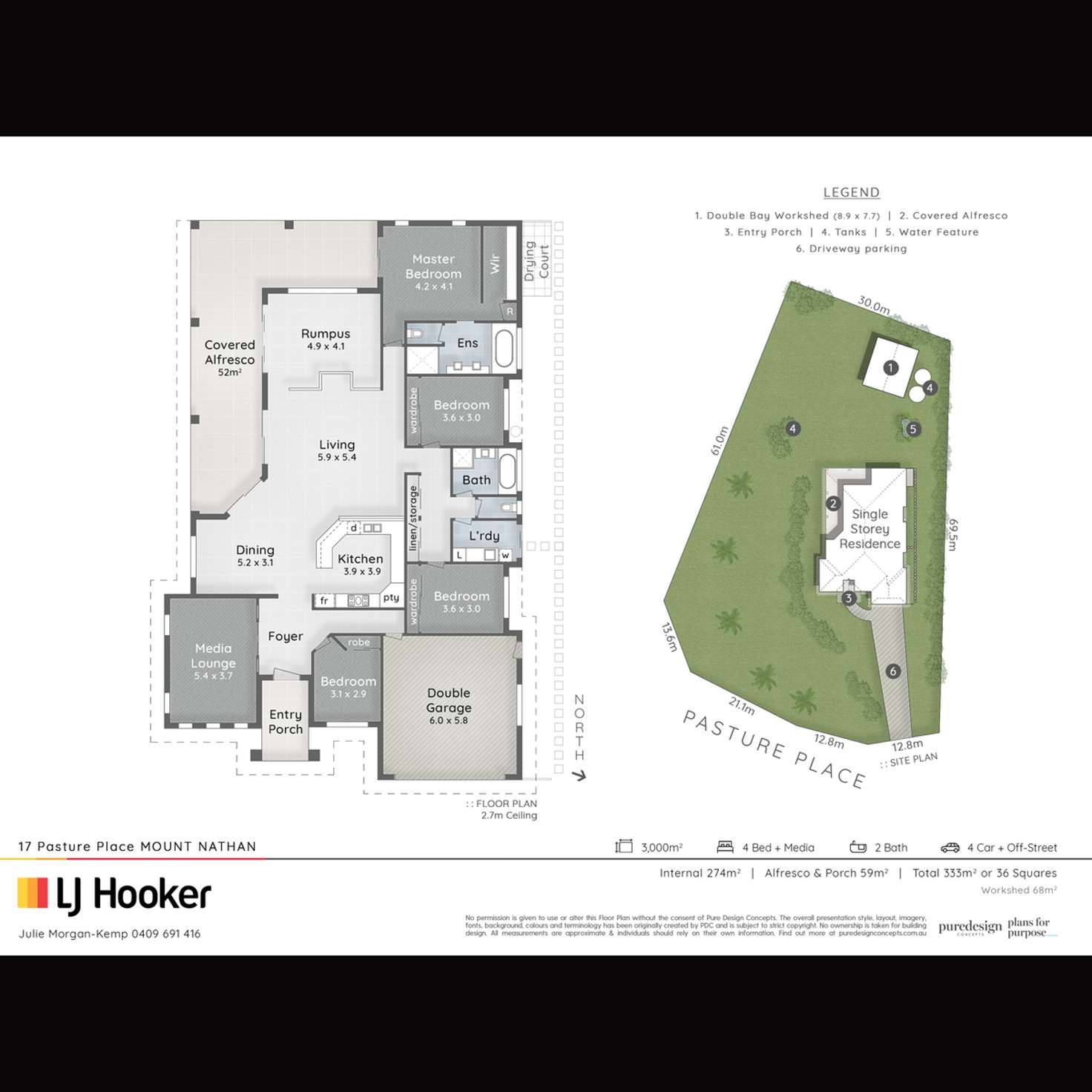 Floorplan of Homely house listing, 17 Pasture Place, Mount Nathan QLD 4211