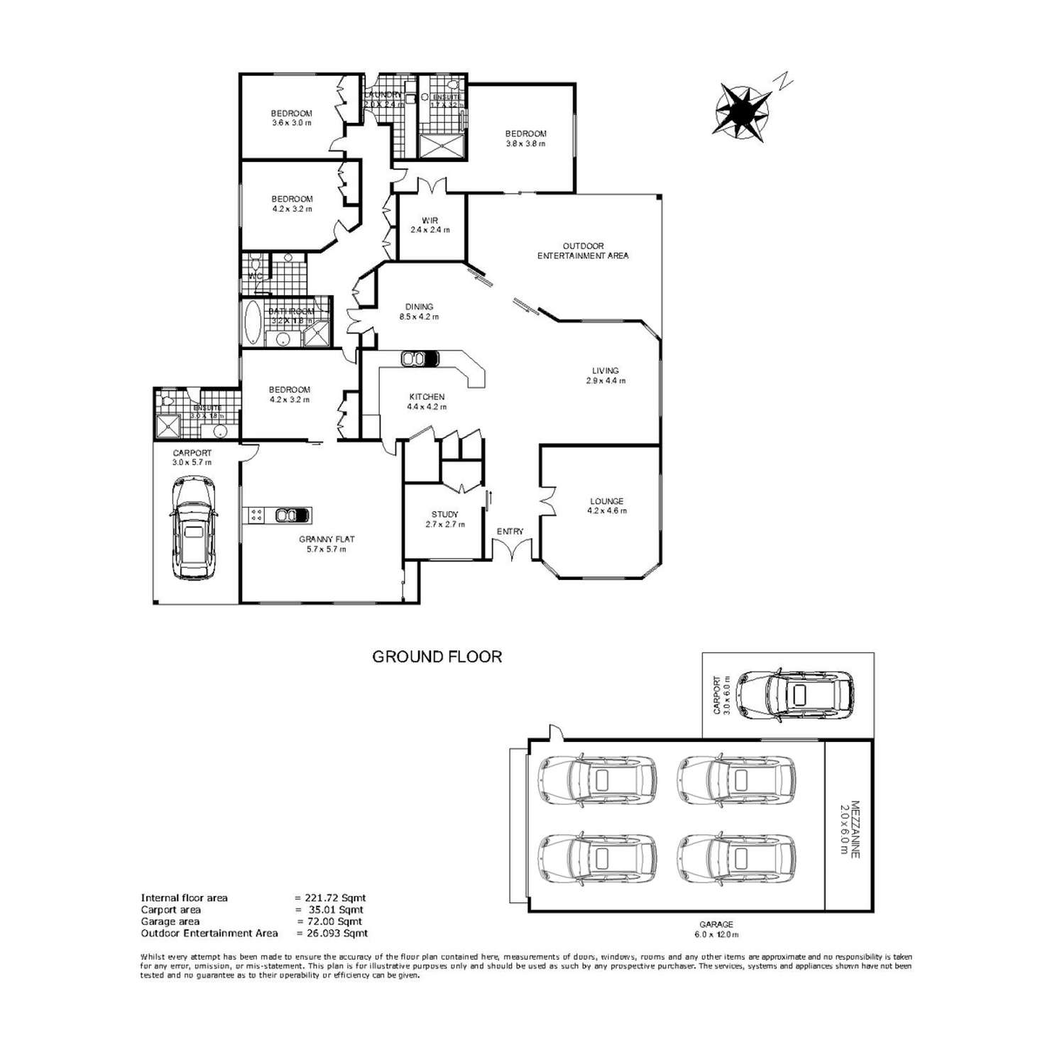Floorplan of Homely house listing, 10 Manooka Crescent, Highfields QLD 4352