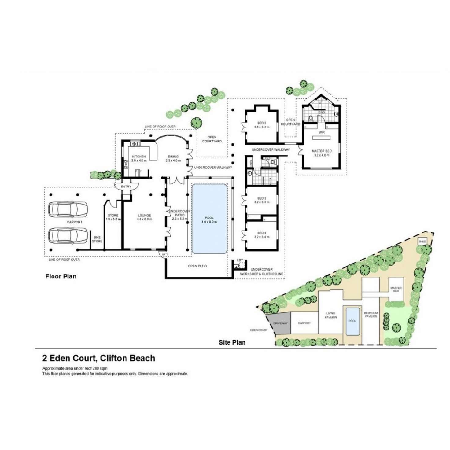 Floorplan of Homely house listing, 2 Eden Court, Clifton Beach QLD 4879
