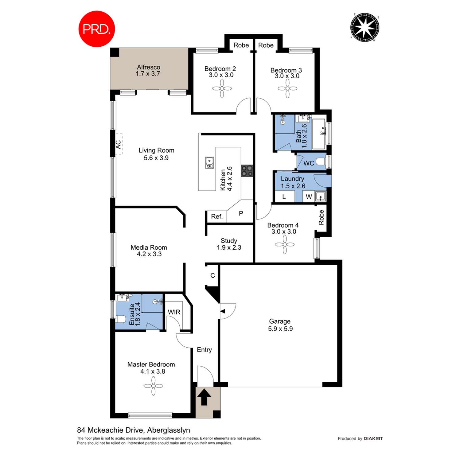 Floorplan of Homely house listing, 84 McKeachie Drive, Aberglasslyn NSW 2320