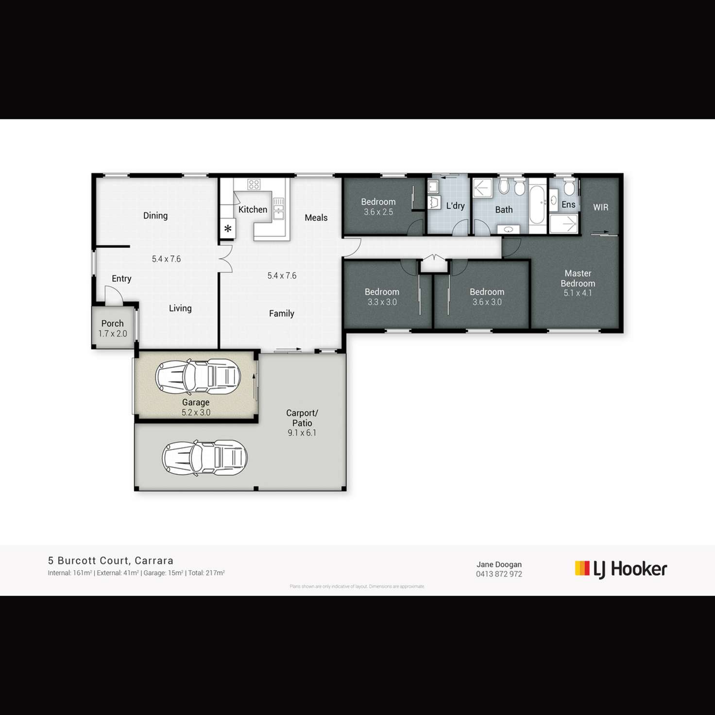 Floorplan of Homely house listing, 5 Burcott Court, Carrara QLD 4211