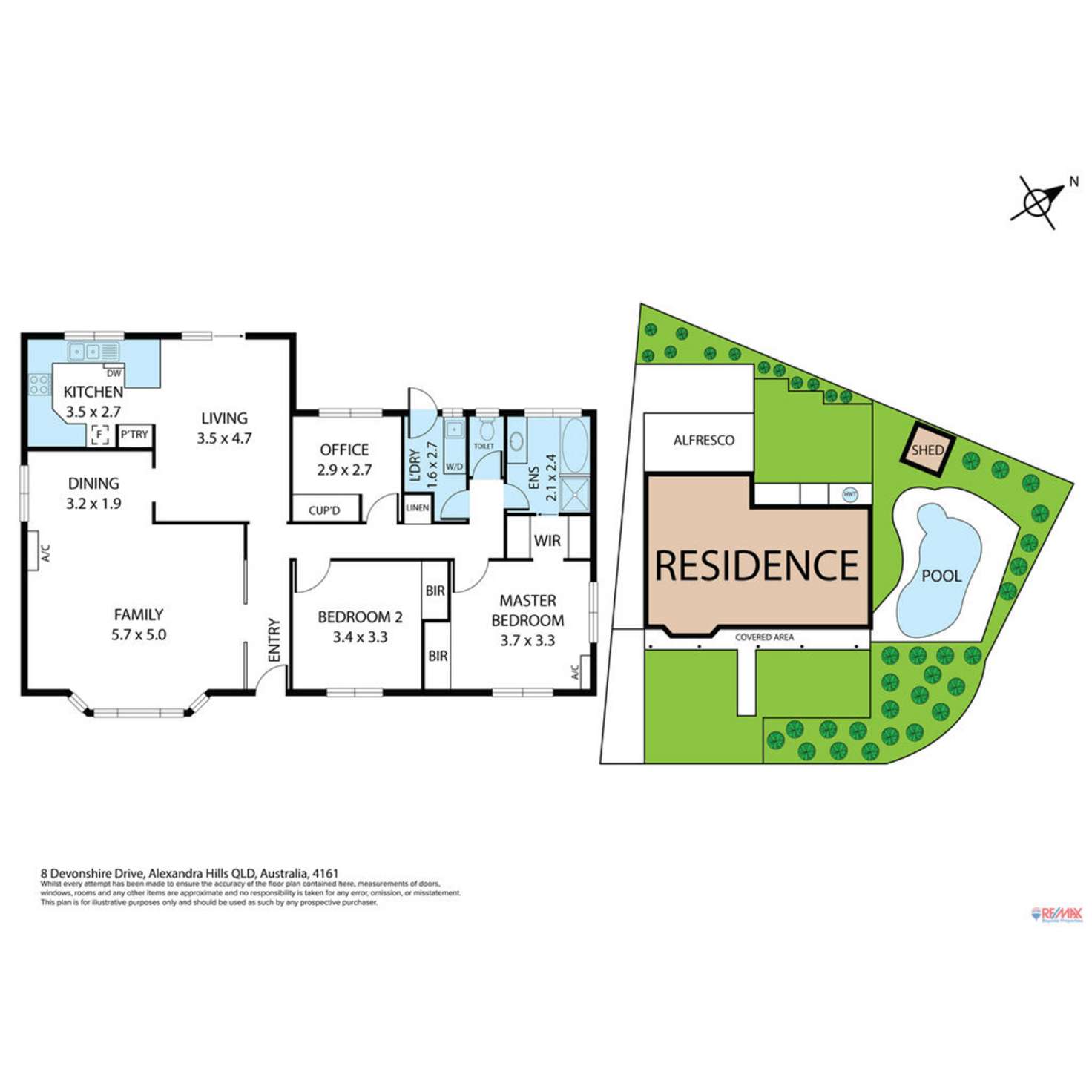 Floorplan of Homely house listing, 8 Devonshire Drive, Alexandra Hills QLD 4161