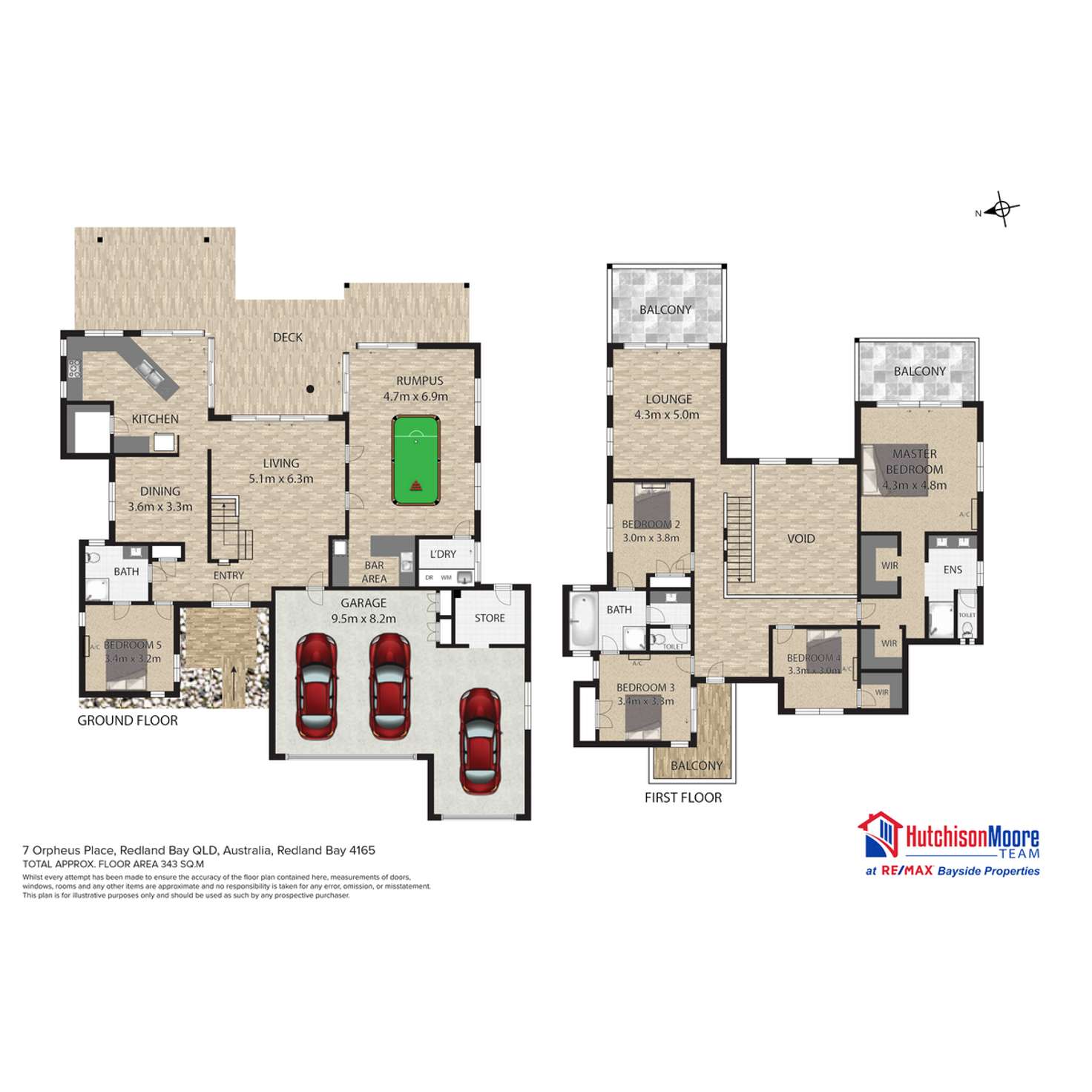 Floorplan of Homely house listing, 7 Orpheus Place, Redland Bay QLD 4165