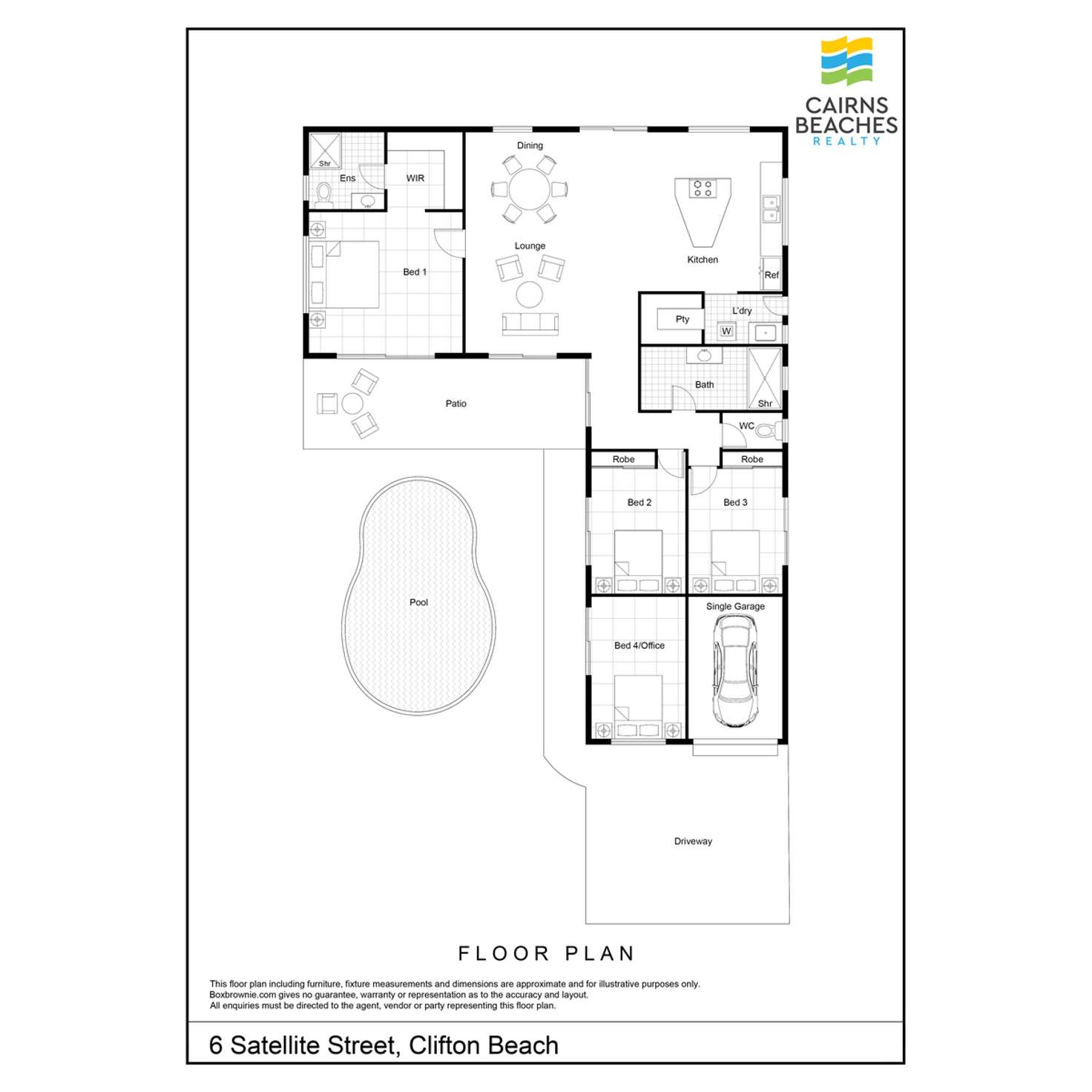 Floorplan of Homely house listing, 6 Satellite Street, Clifton Beach QLD 4879