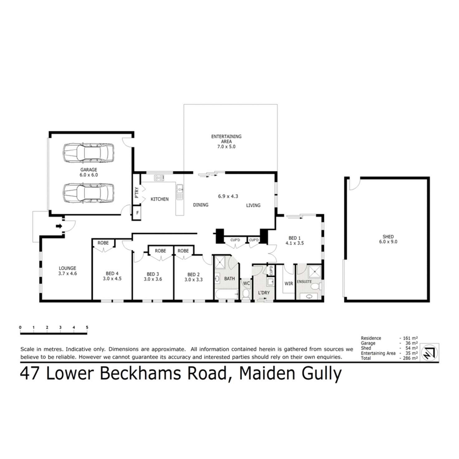 Floorplan of Homely house listing, 47 Lower Beckhams Road, Maiden Gully VIC 3551