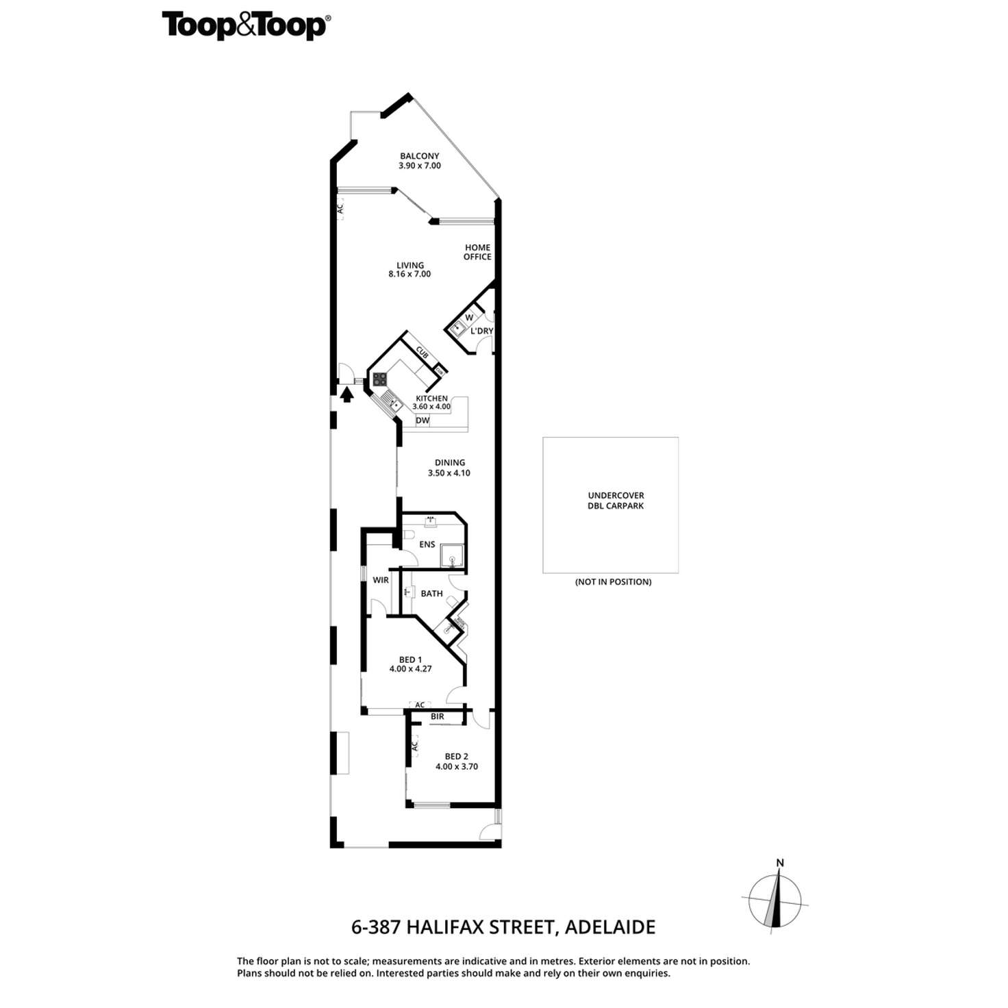 Floorplan of Homely unit listing, 6/387-399 Halifax Street, Adelaide SA 5000