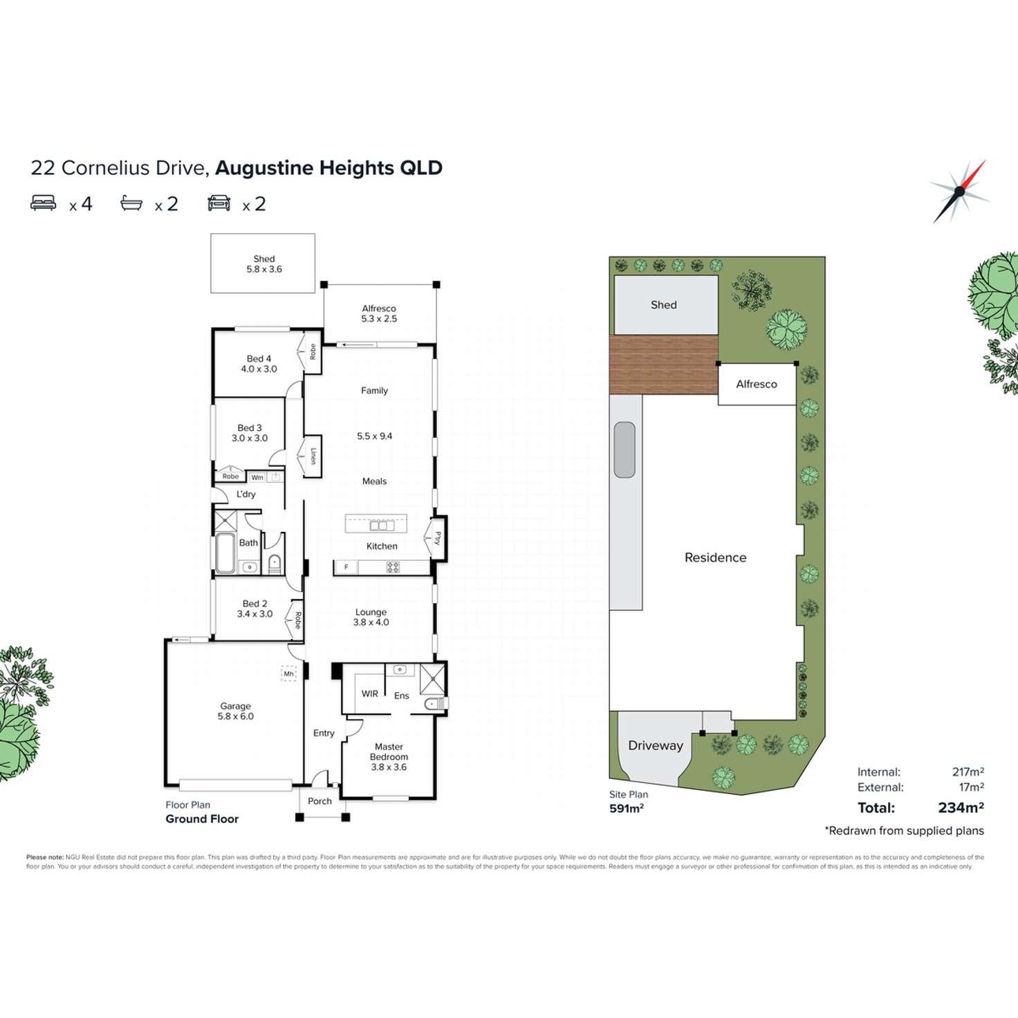 Floorplan of Homely house listing, 22 Cornelius Drive, Augustine Heights QLD 4300