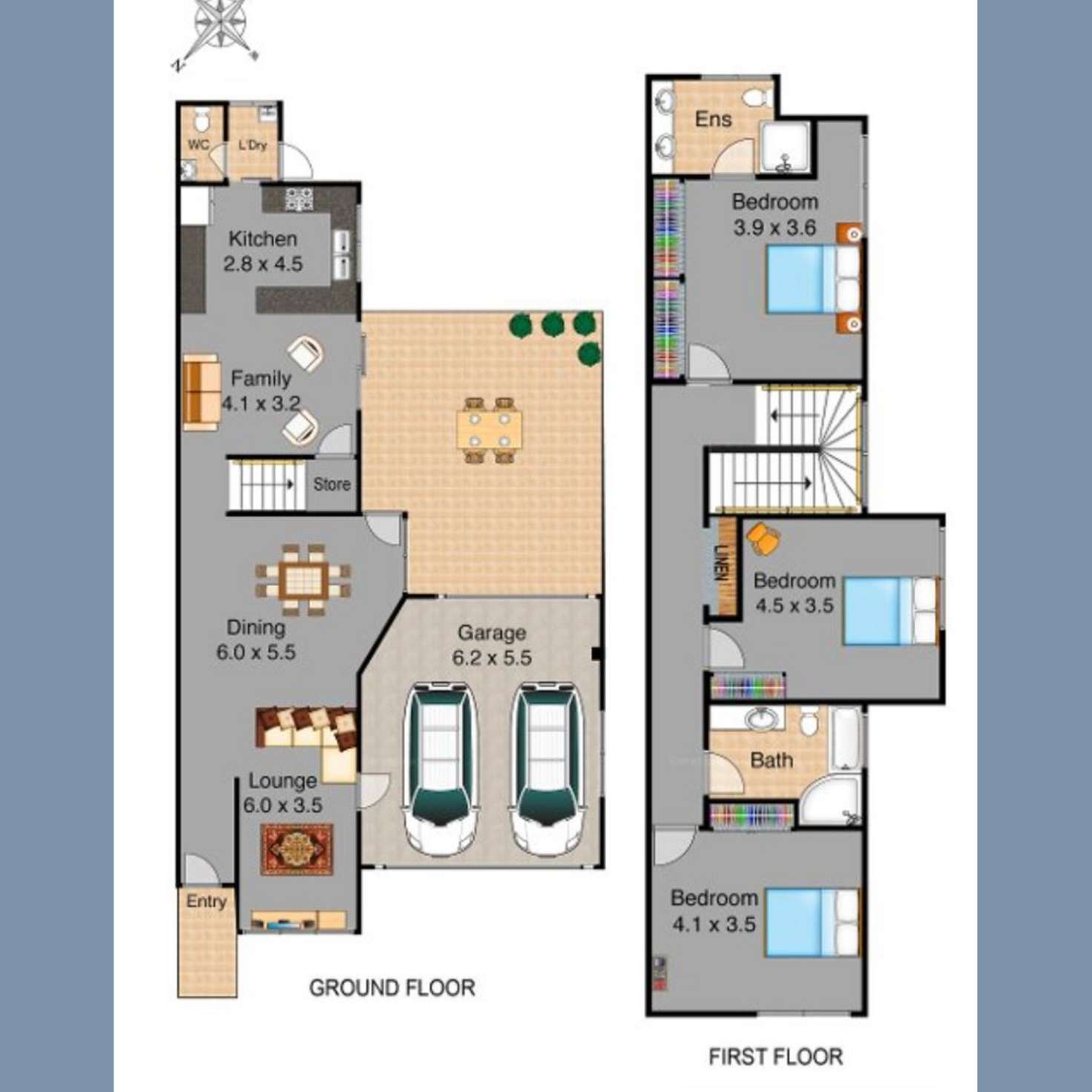 Floorplan of Homely townhouse listing, 2/11 Harrington Avenue, Castle Hill NSW 2154