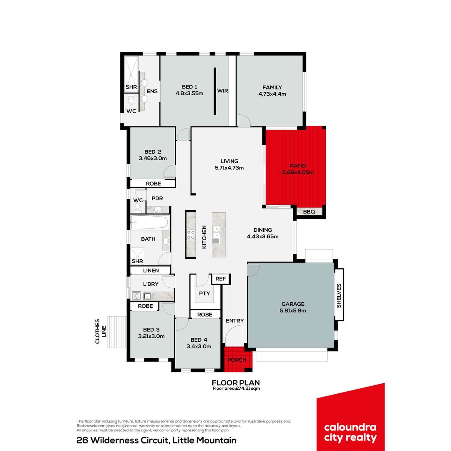Floorplan of Homely house listing, 26 Wilderness Circuit, Little Mountain QLD 4551