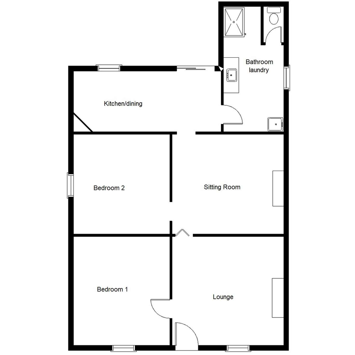 Floorplan of Homely house listing, 19 Fourth Street, Quorn SA 5433