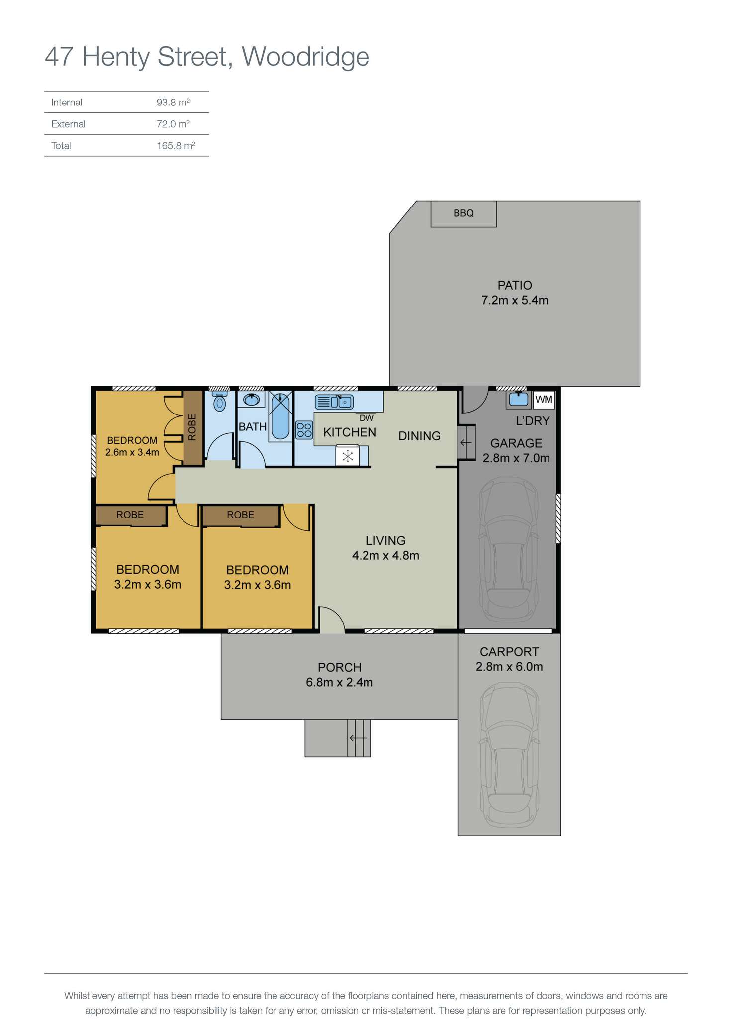 Floorplan of Homely house listing, 47 Henty Street, Woodridge QLD 4114