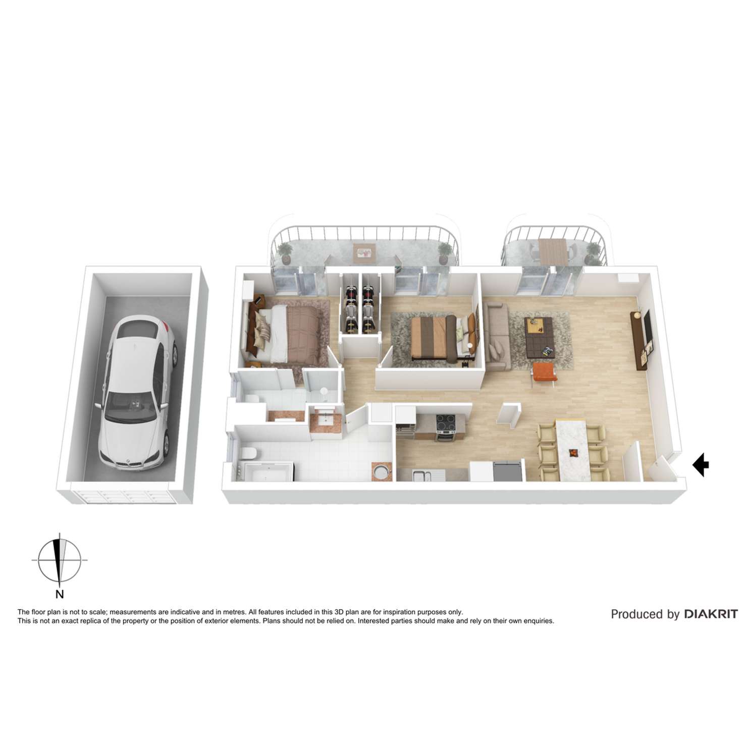 Floorplan of Homely unit listing, 4/15 Earle Lane, Toowong QLD 4066